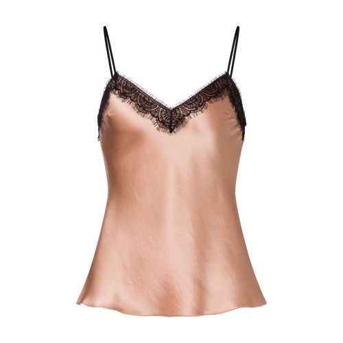 Alberta Ferretti Satin lace top