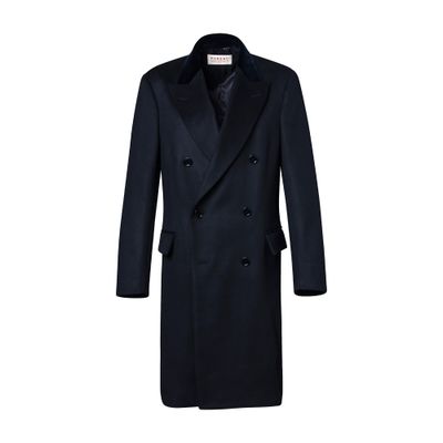  Virgin wool double-breasted coat