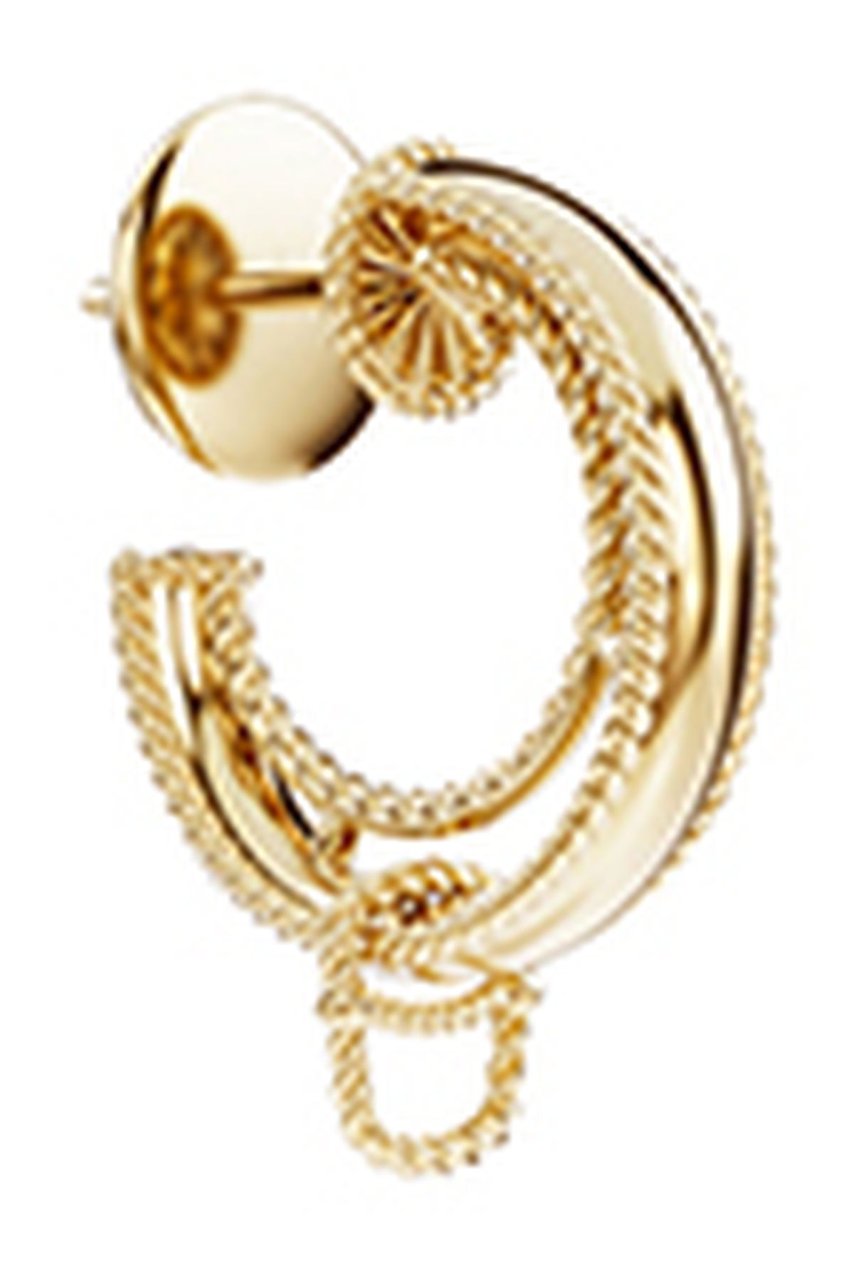 Dolce & Gabbana Rainbow Alphabet earring in yellow 18kt gold