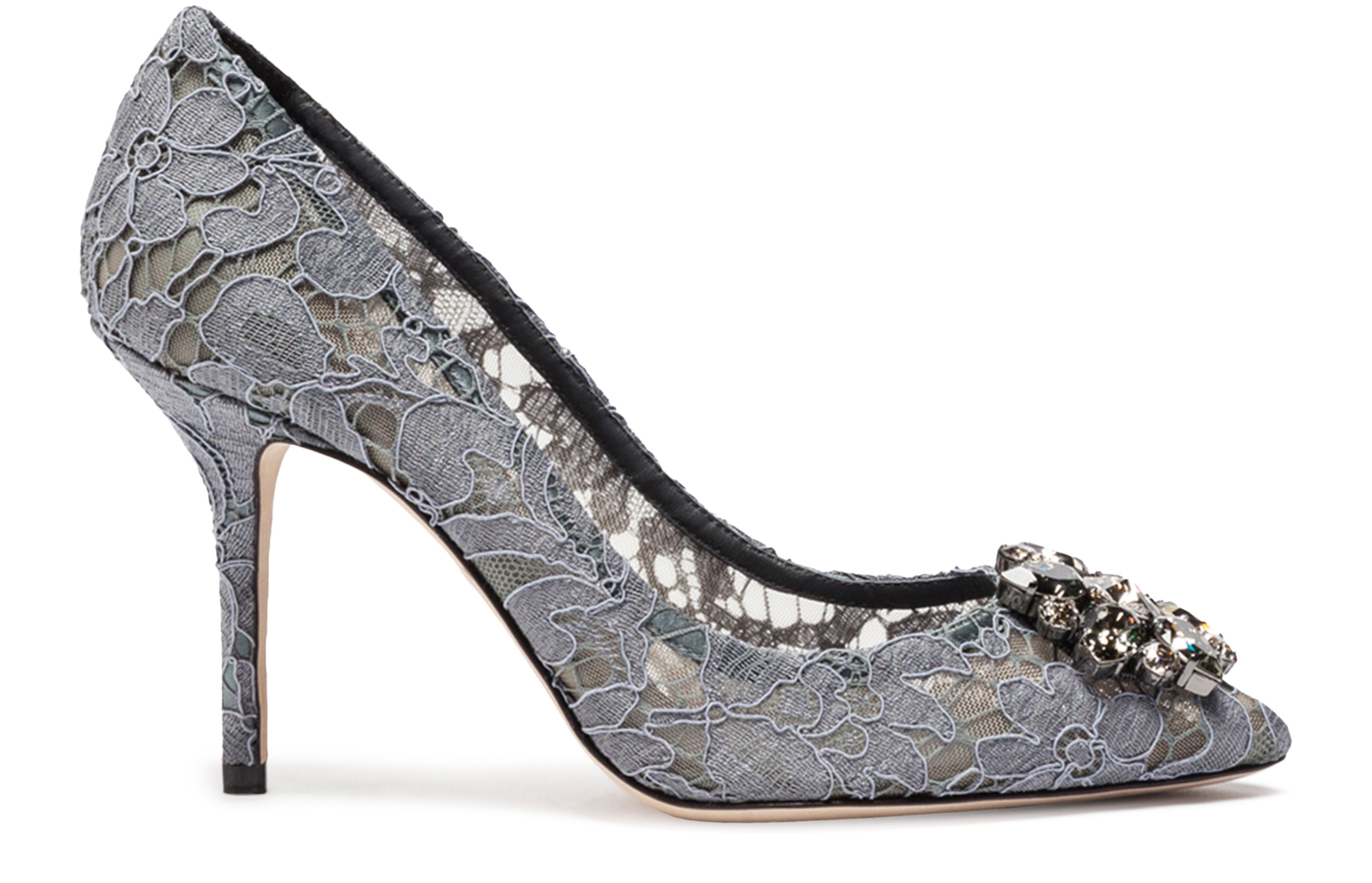 Dolce & Gabbana Taormina lace with crystals pumps