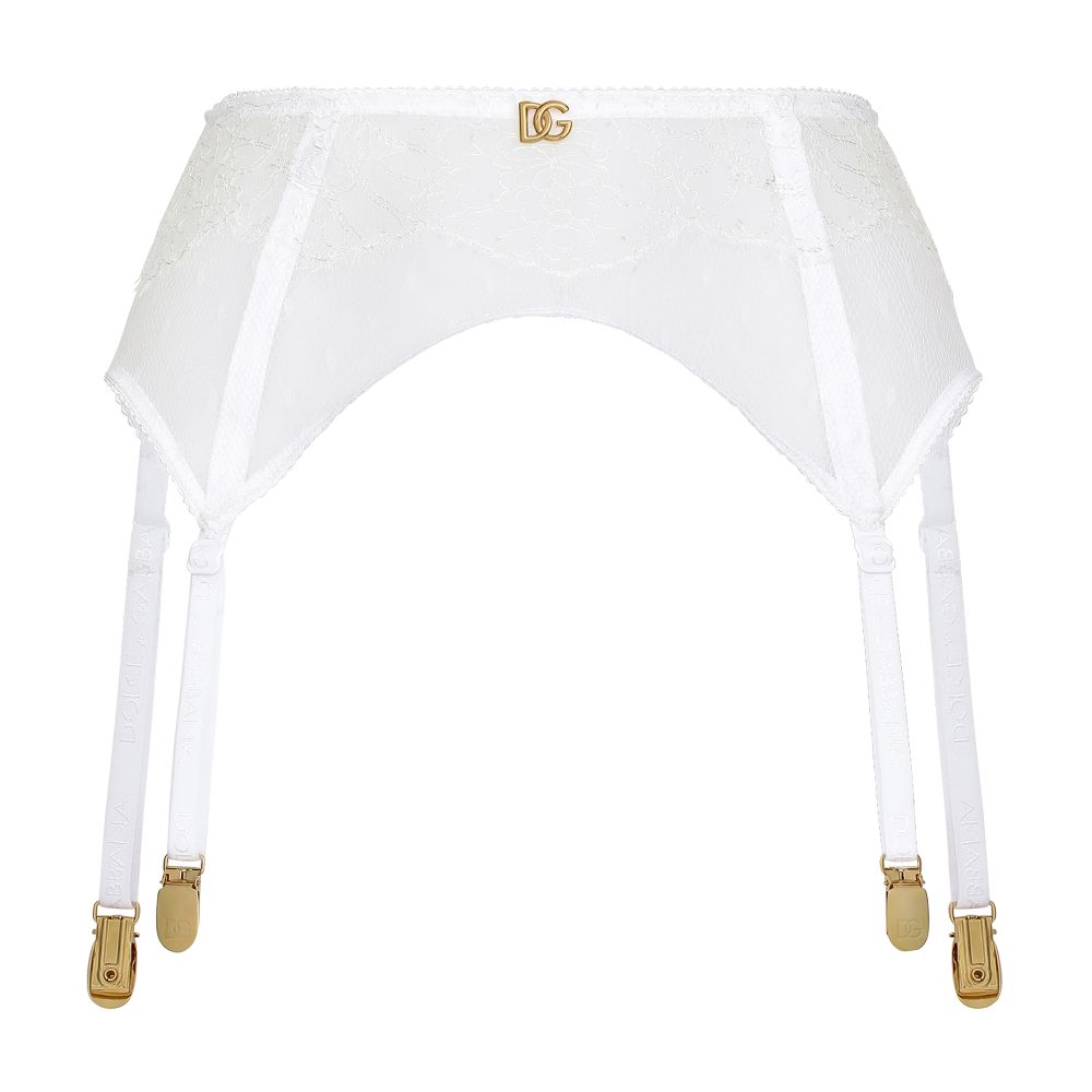 Dolce & Gabbana Lace suspender belt with DG logo