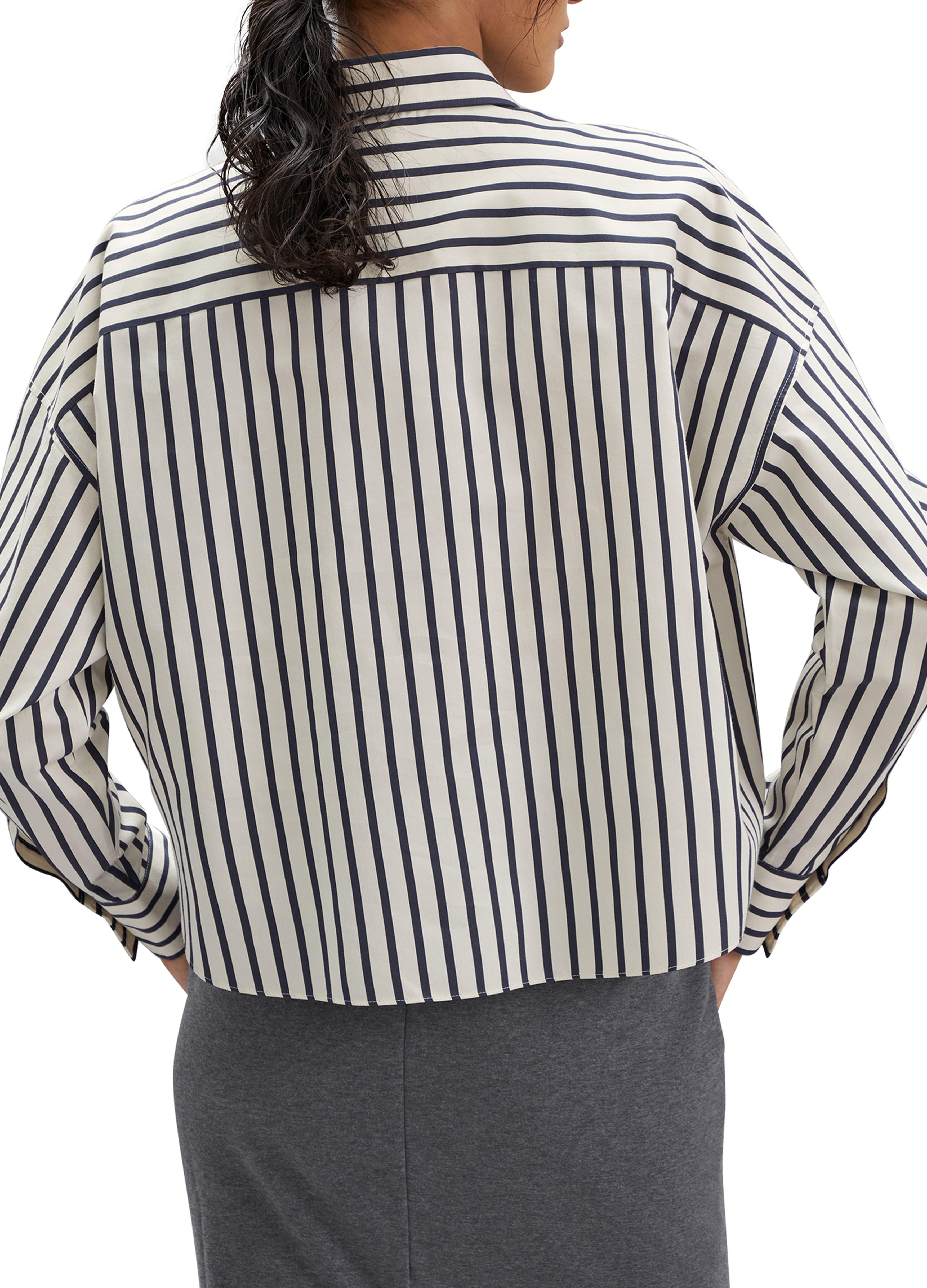 Brunello Cucinelli Striped twill shirt