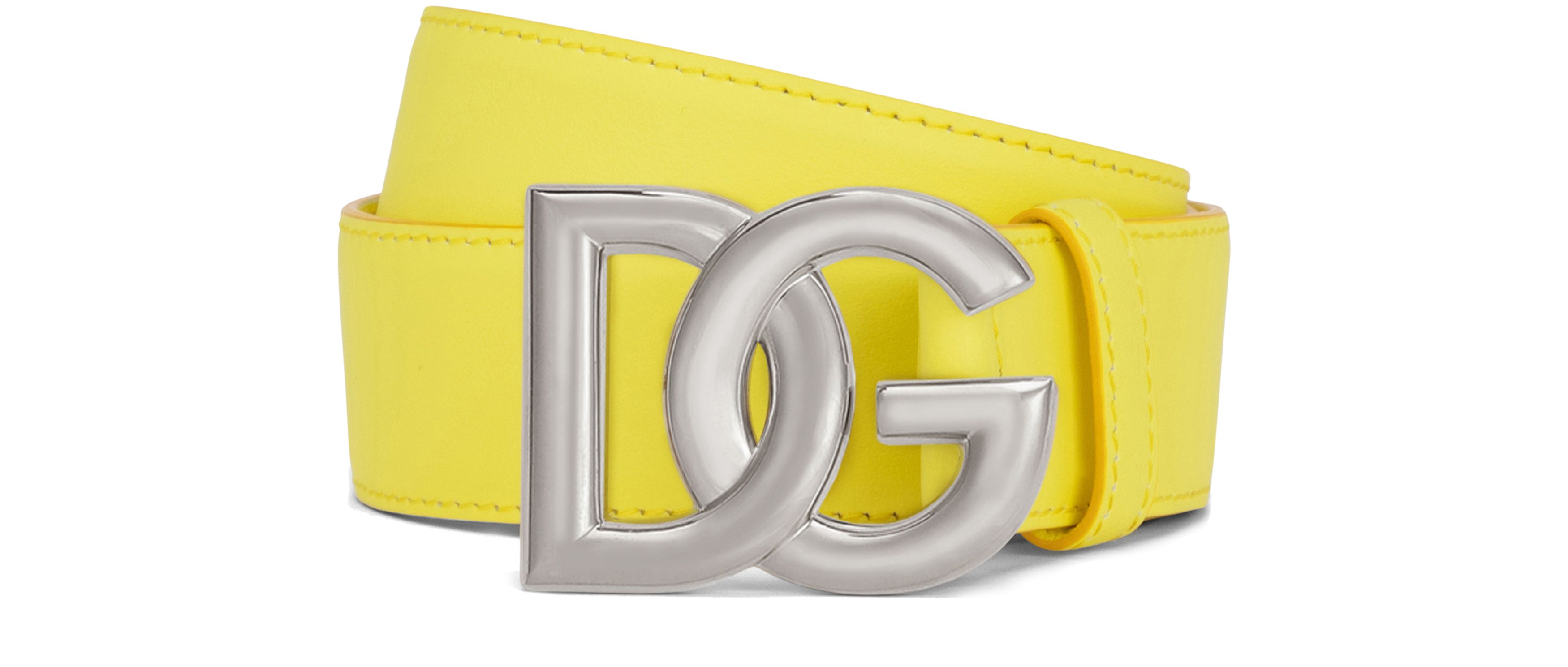 Dolce & Gabbana Calfskin belt with DG logo