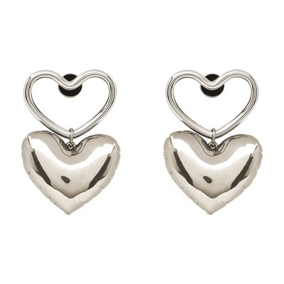 Nina Ricci Heart charm earrings