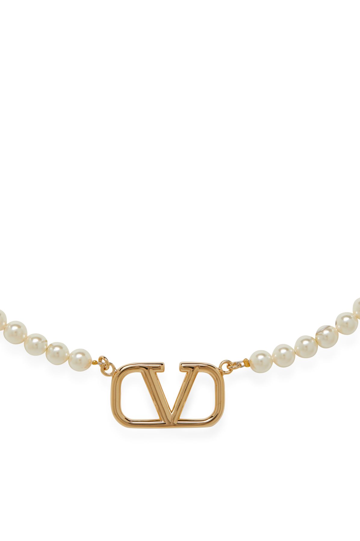 VALENTINO GARAVANI Vlogo Signature bead necklace