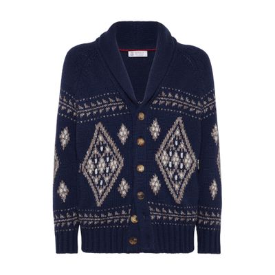 Brunello Cucinelli Cashmere Jacquard cardigan