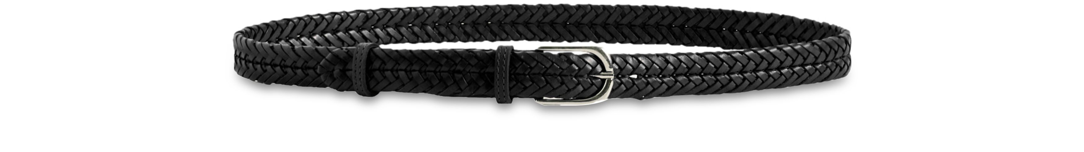  Braided leather belt