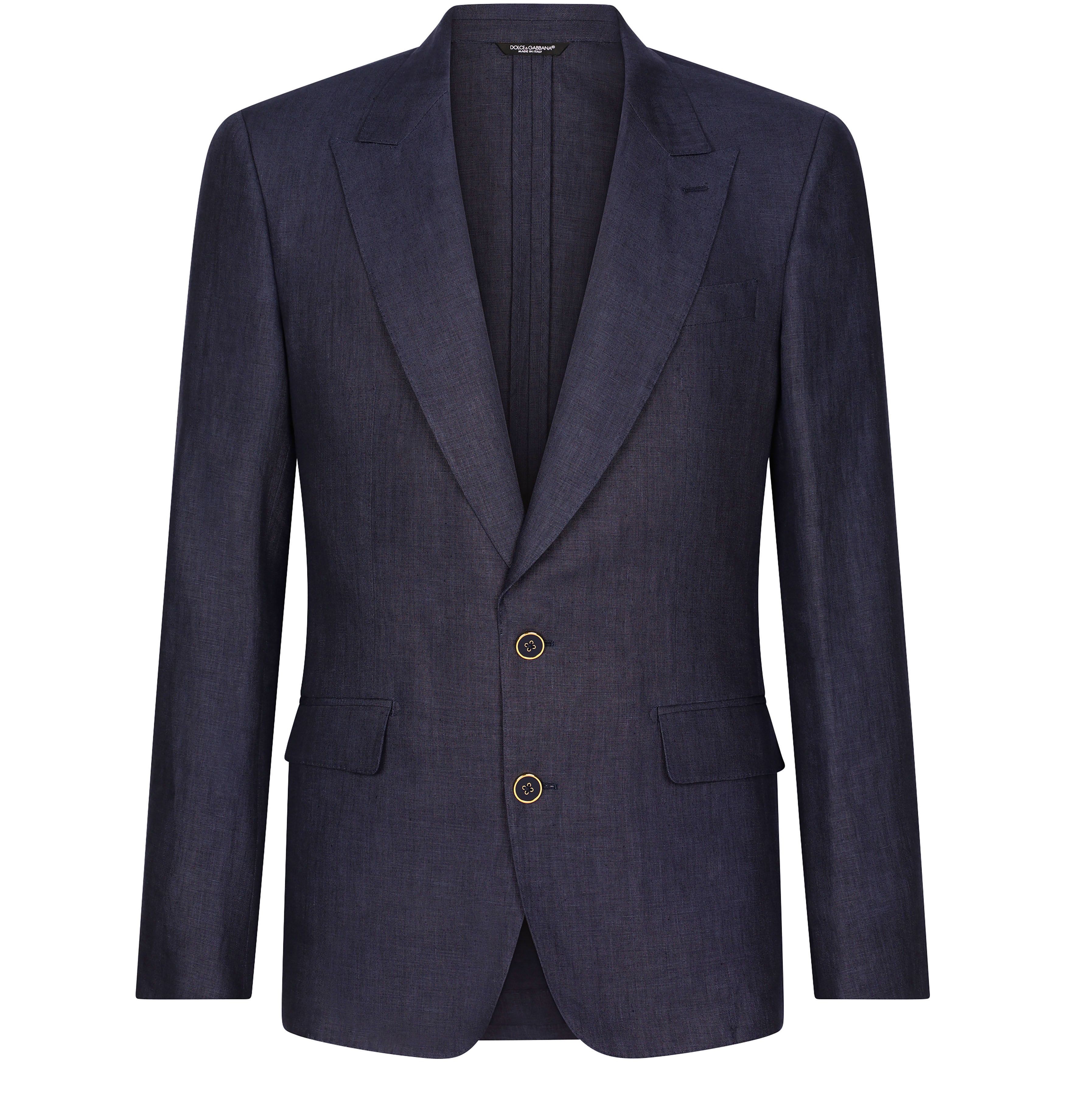 Dolce & Gabbana Single-breasted linen Sicilia-fit jacket