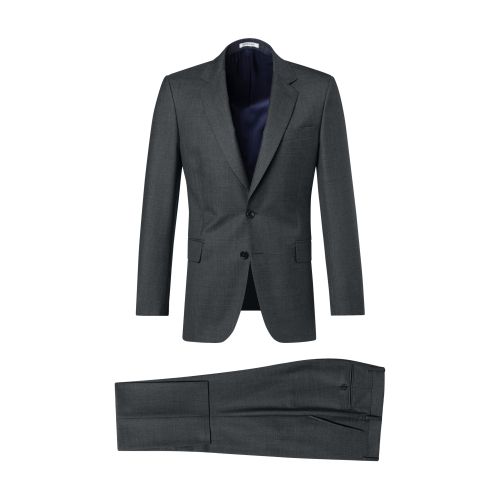  End-on-end virgin wool fitted suit