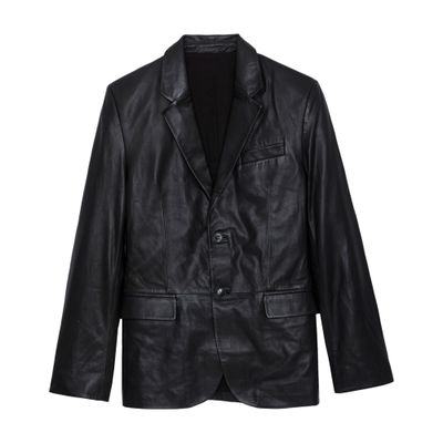 Zadig & Voltaire Valfried leather blazer