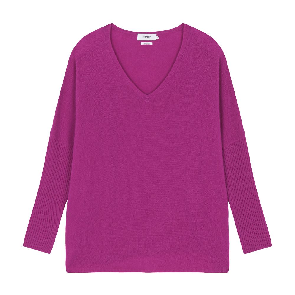  Faustine v-neck cashmere poncho