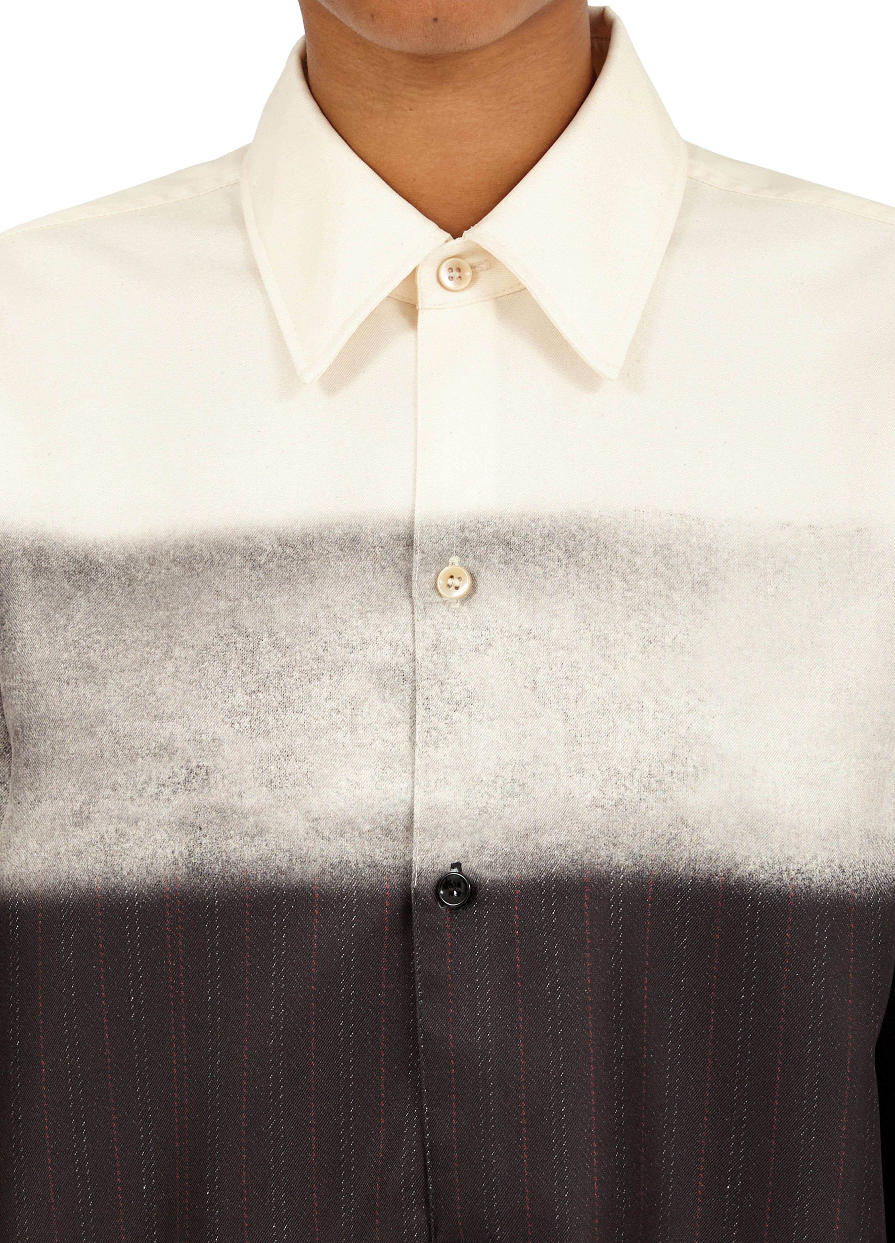 Maison Margiela Trompe l'oeil pinstripe shirt