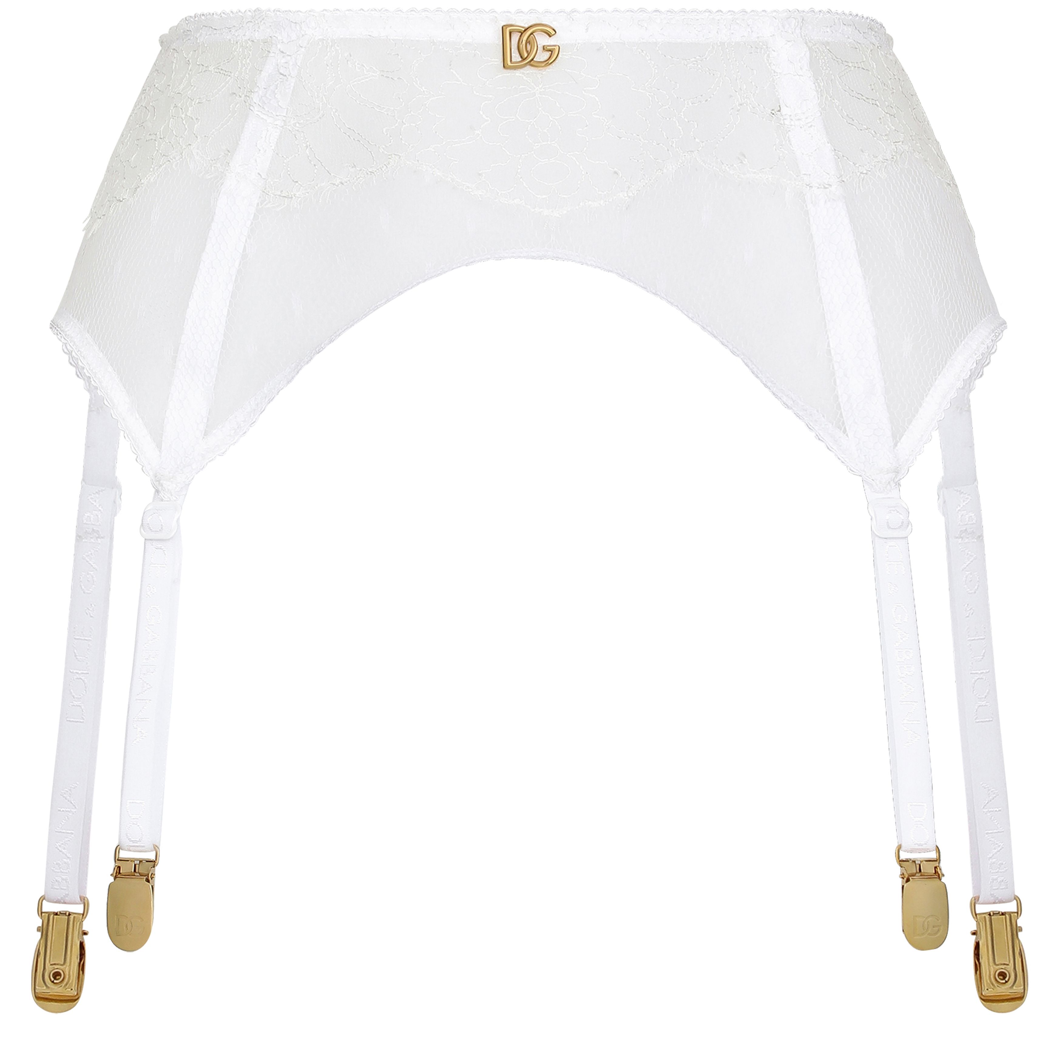 Dolce & Gabbana Lace suspender belt with DG logo