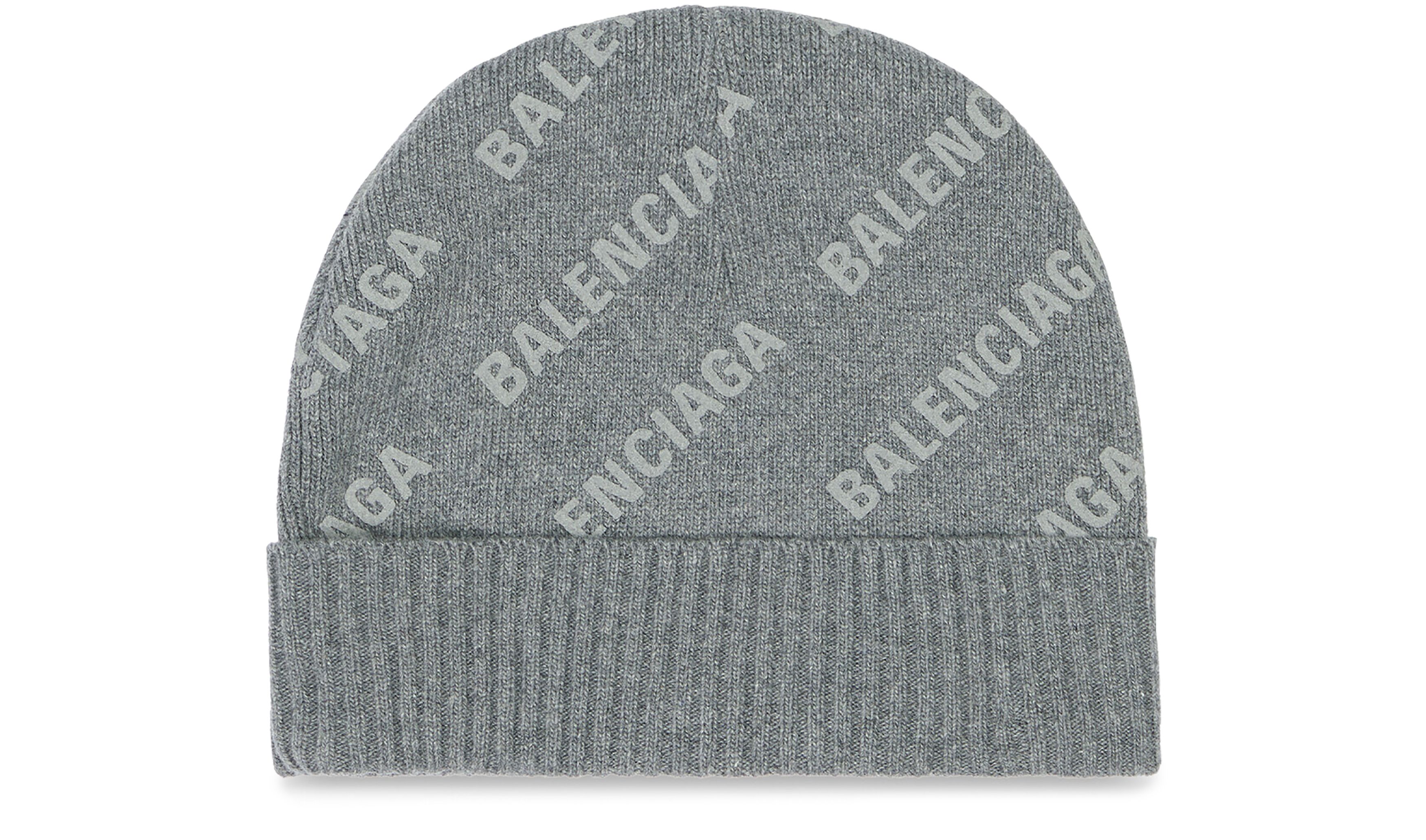 Balenciaga Allover logo beanie