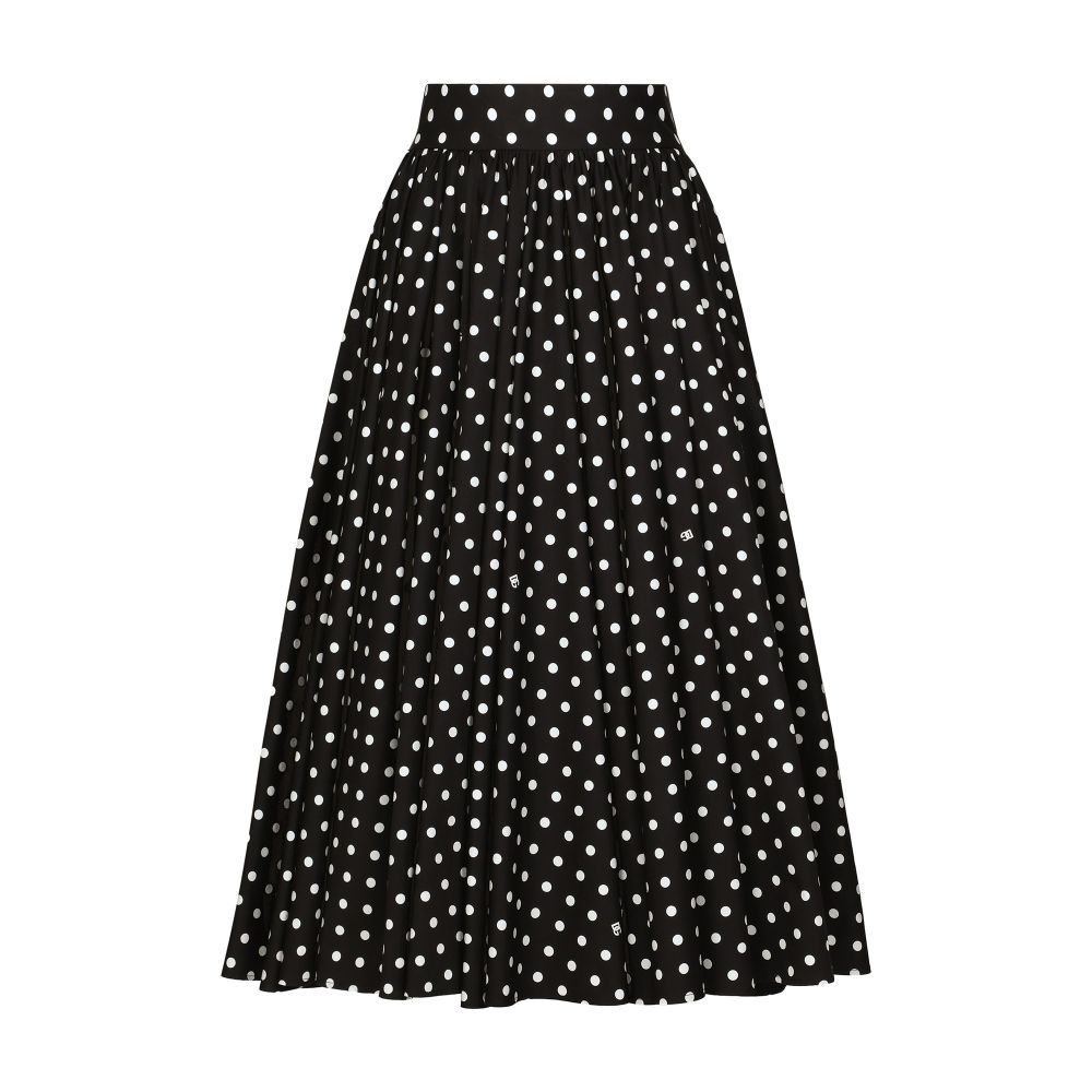 Dolce & Gabbana Polka-dot calf-length circle skirt