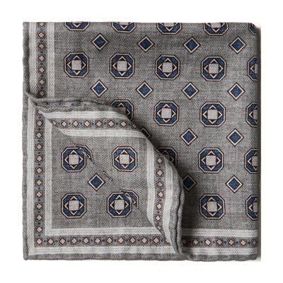 Brunello Cucinelli Double face silk pocket square