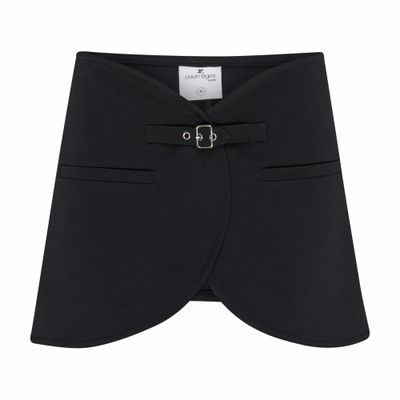 Courrèges Ellipse twill mini skirt