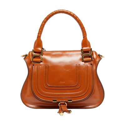 Chloé Marcie hand-held/shoulder small glossy leather bag