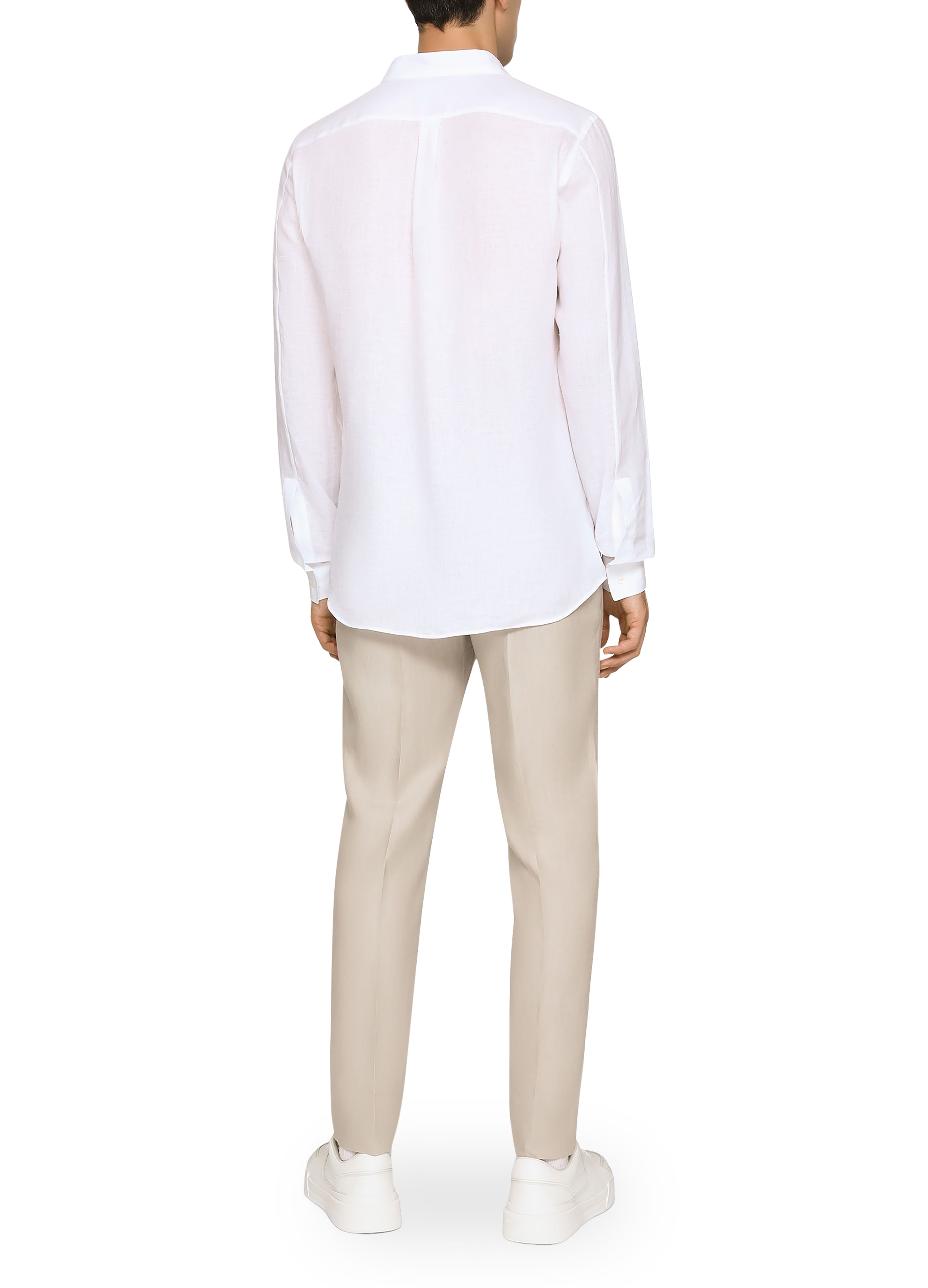 Dolce & Gabbana Linen pants with stretch waistband