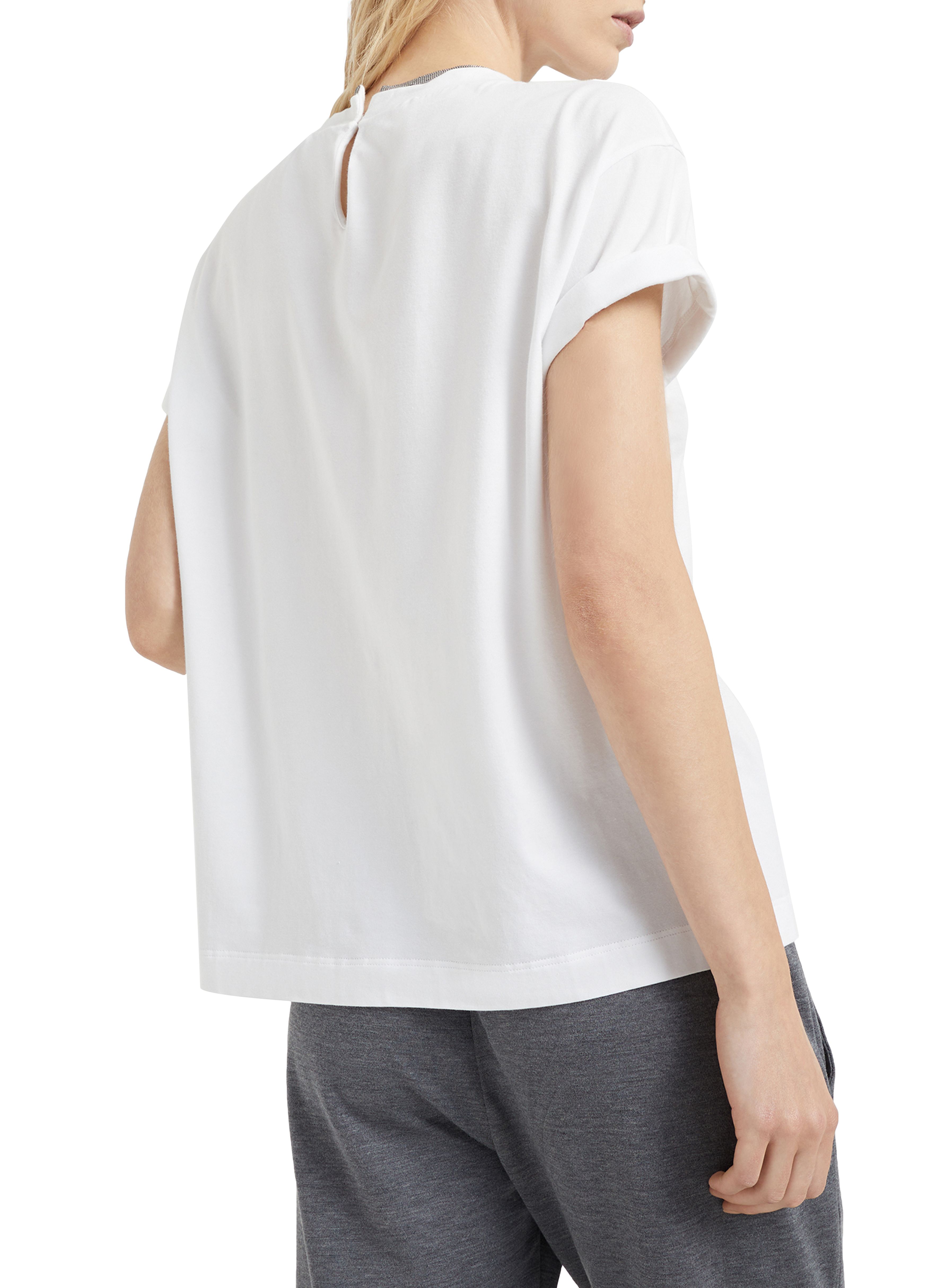 Brunello Cucinelli T-shirt with Precious layering