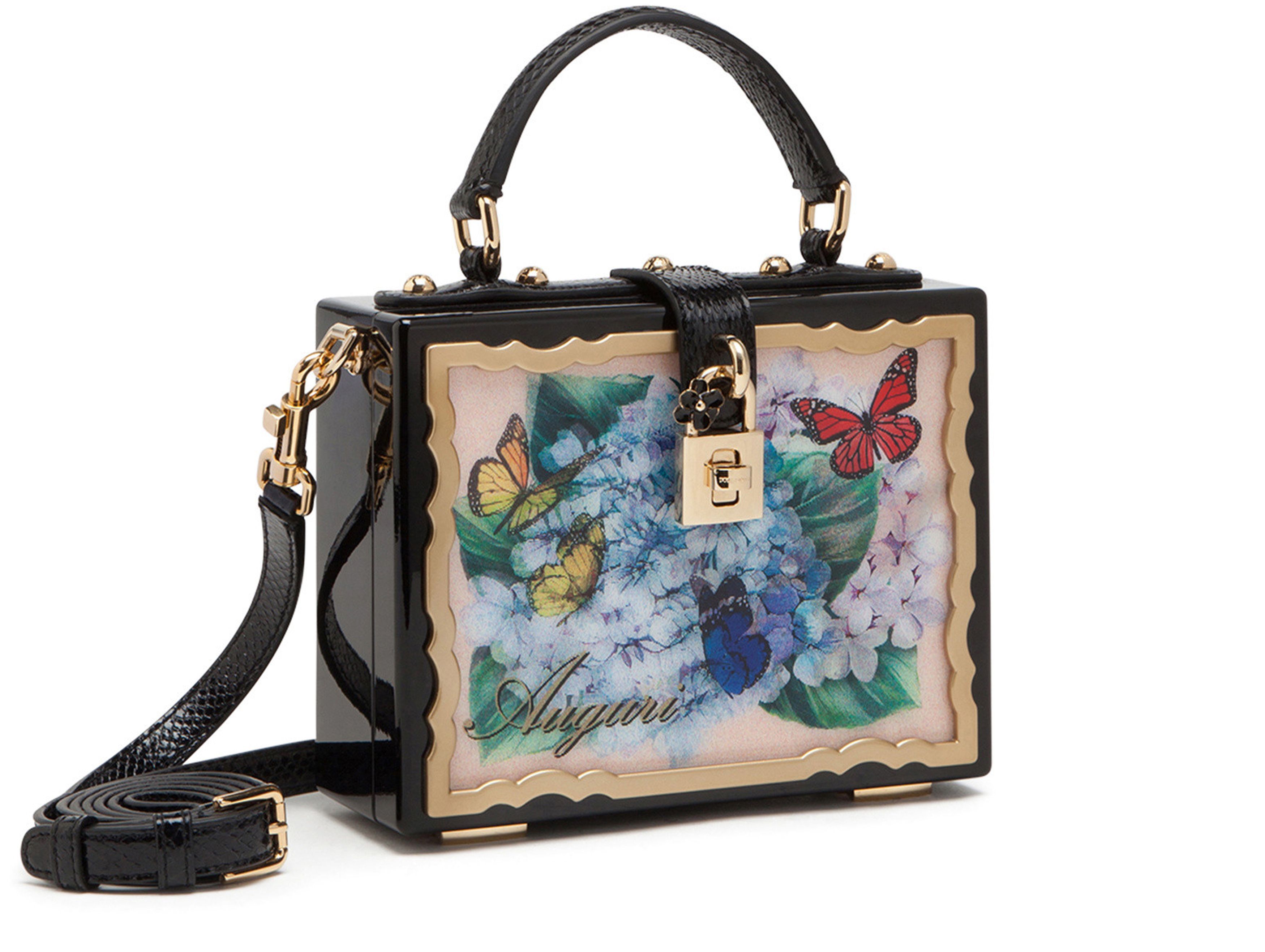 Dolce & Gabbana Lacquered Postcard Dolce Box bag