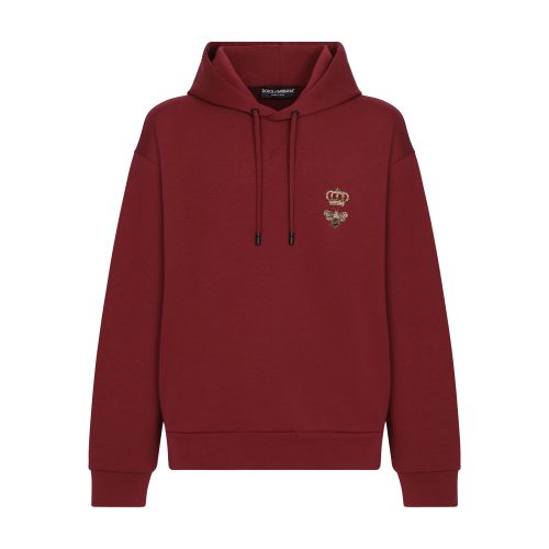 Dolce & Gabbana Cotton jersey hoodie with embroidery