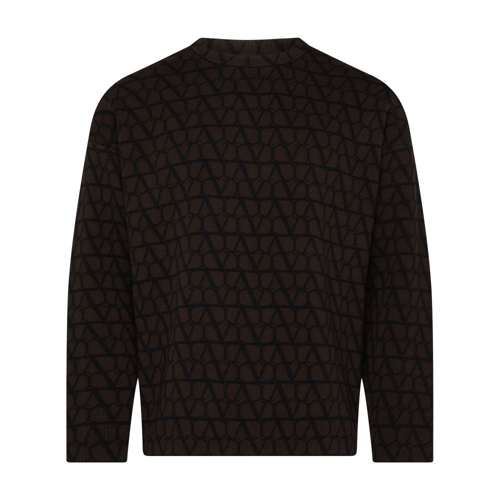 VALENTINO GARAVANI Iconographic canvas jumper