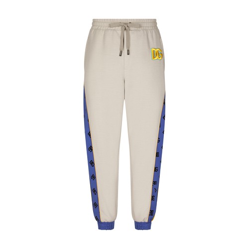 Dolce & Gabbana Jogging pants with embroidered DG patch and print