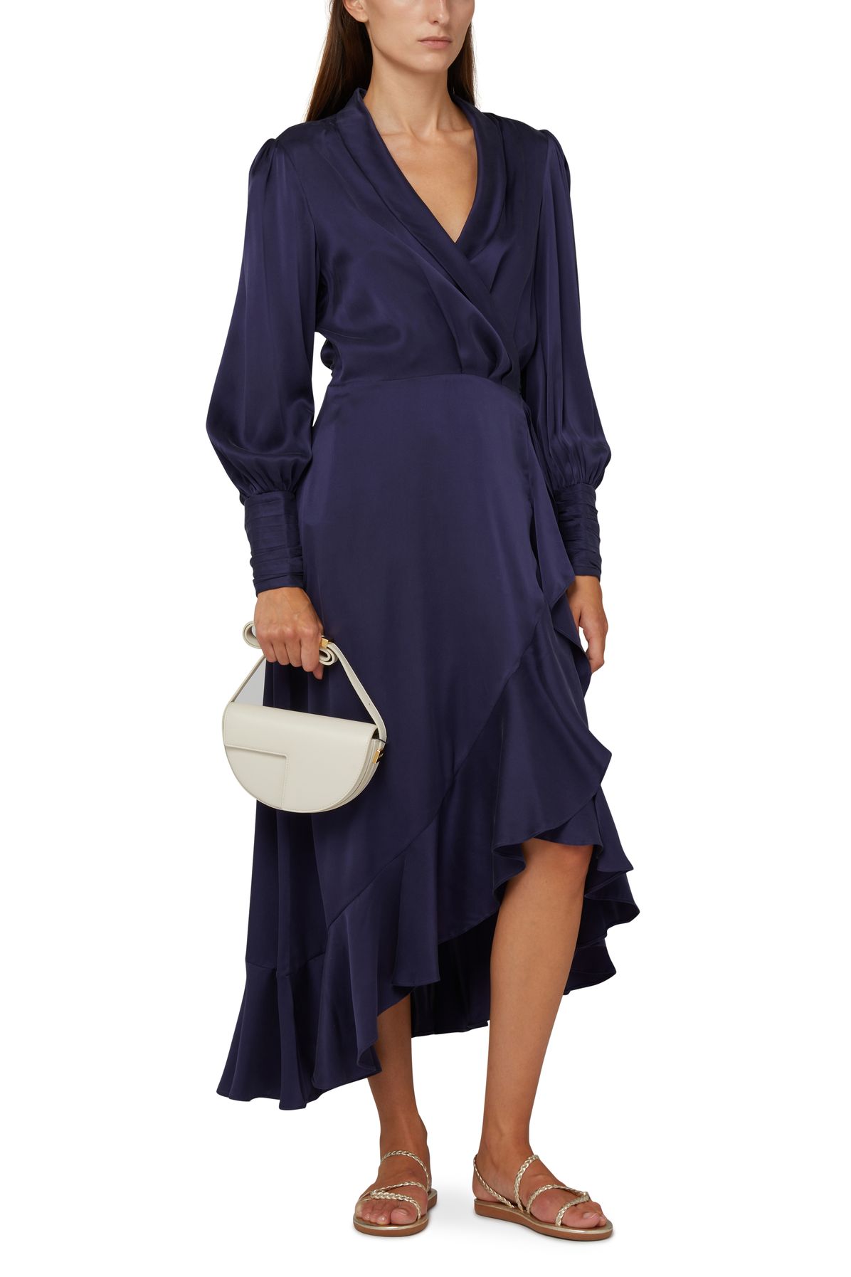 Zimmermann Silk Wrap Midi dress