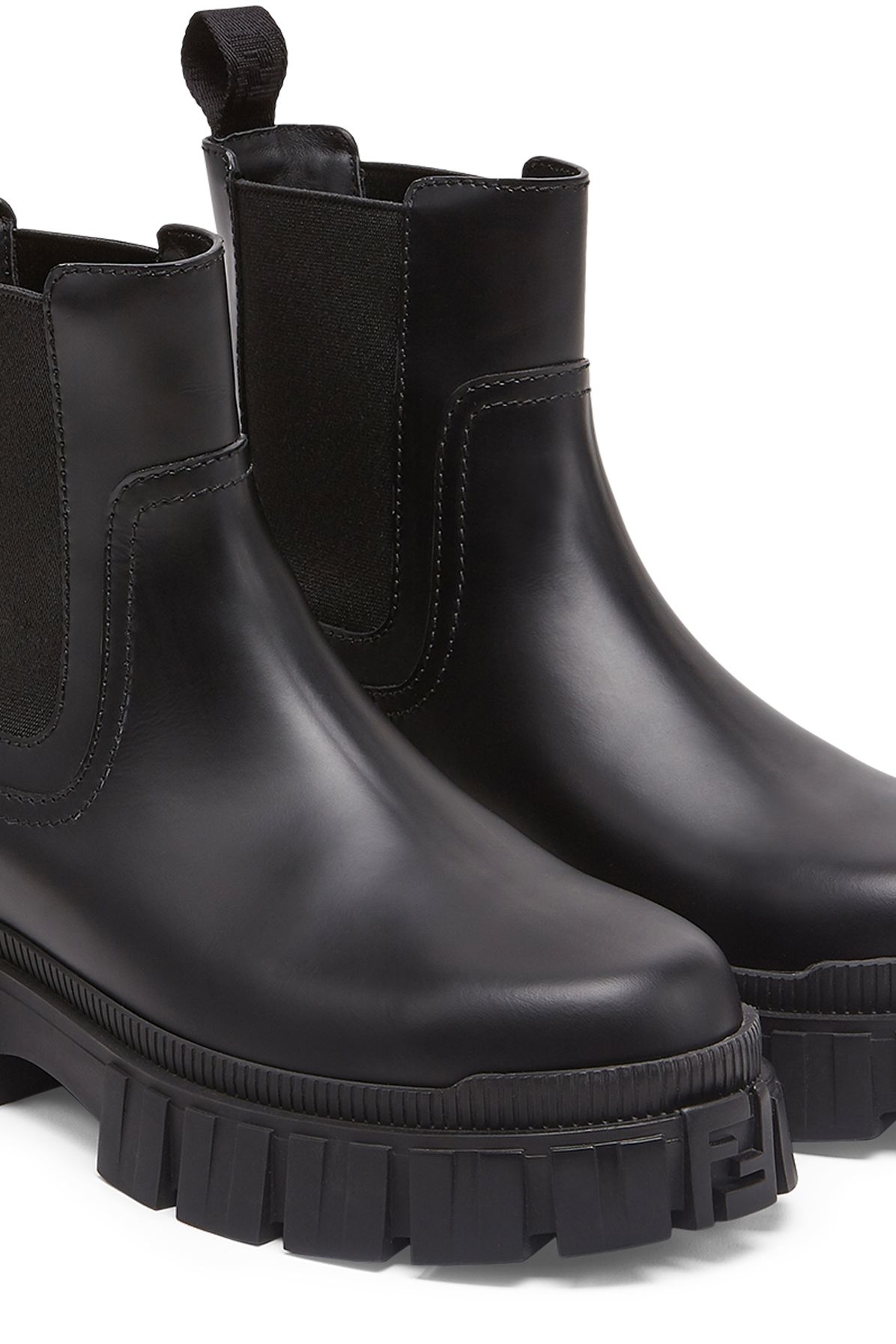 FENDI Leather Chelsea Boots