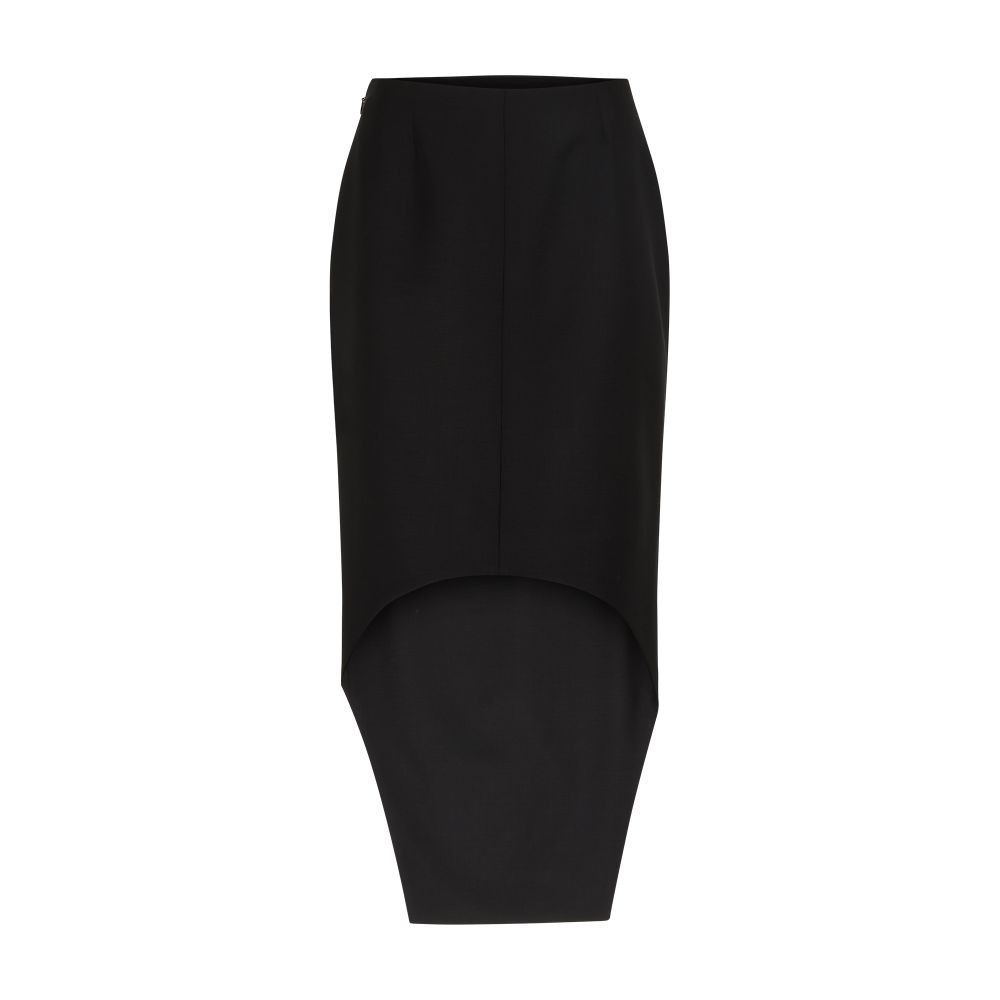 Givenchy Asymmetric skirt in wool and mohair