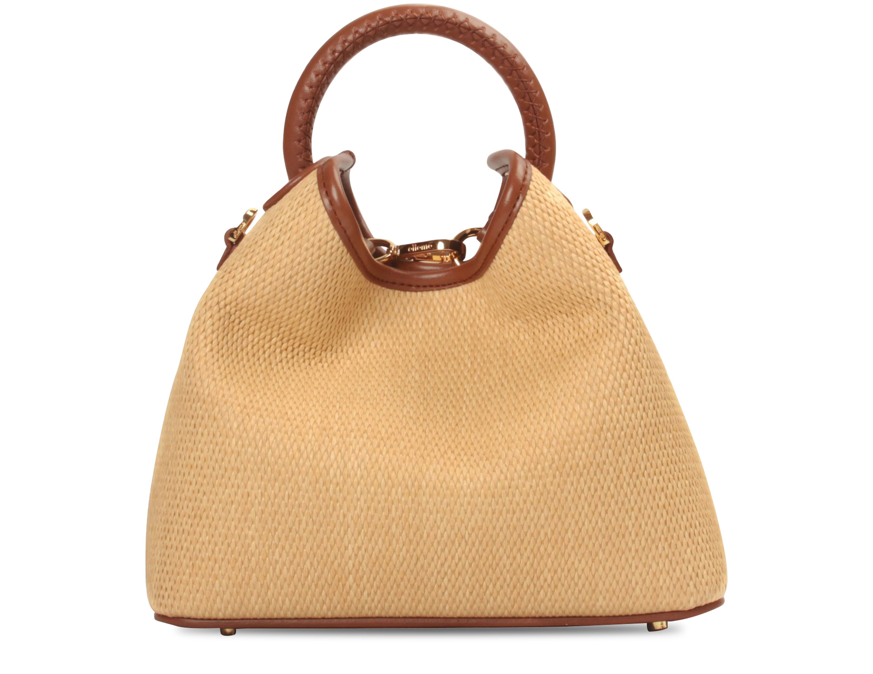 Elleme Baozi Raffia/Leather