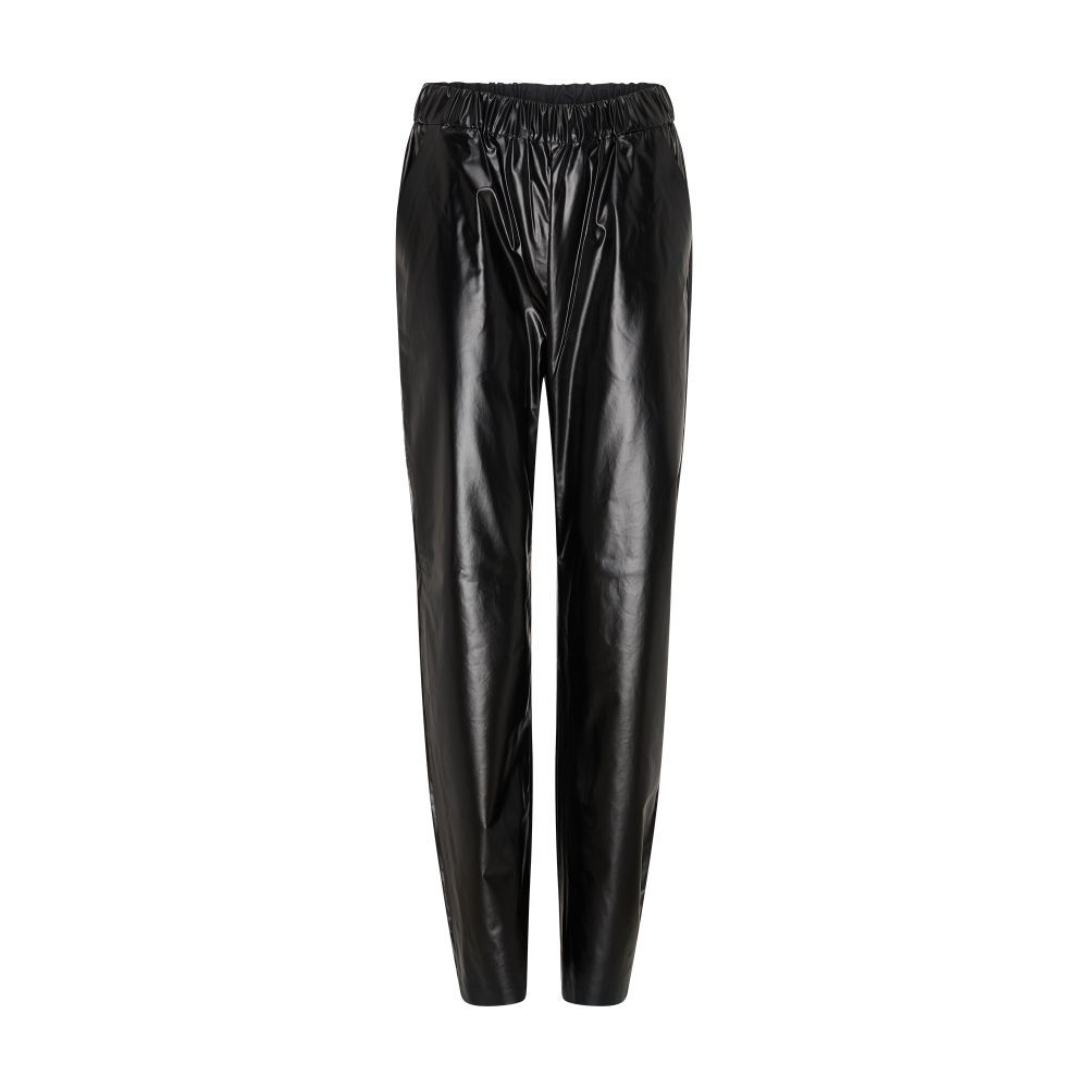  Trousers in coated cotton-blend