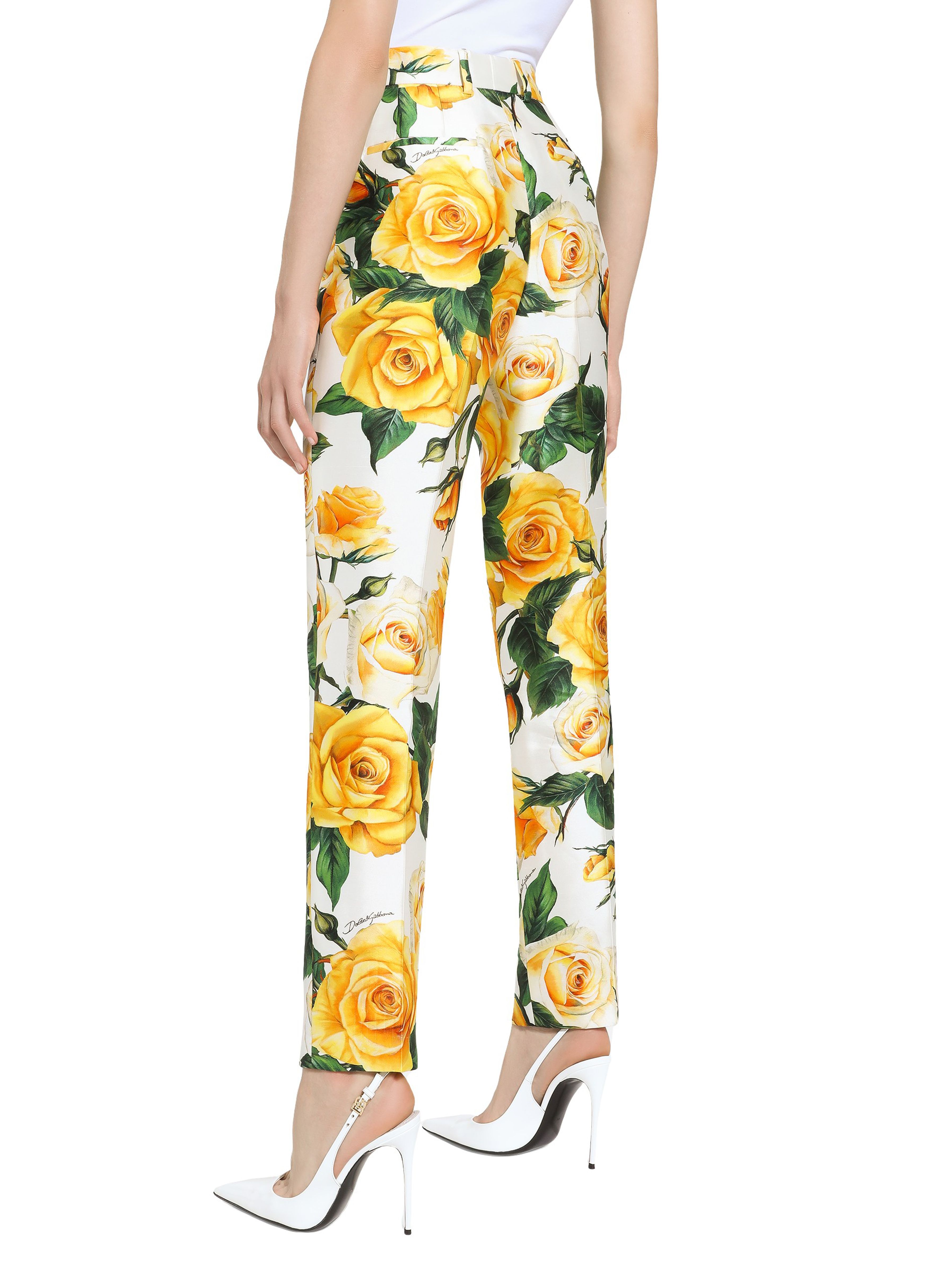 Dolce & Gabbana High-waisted mikado pants