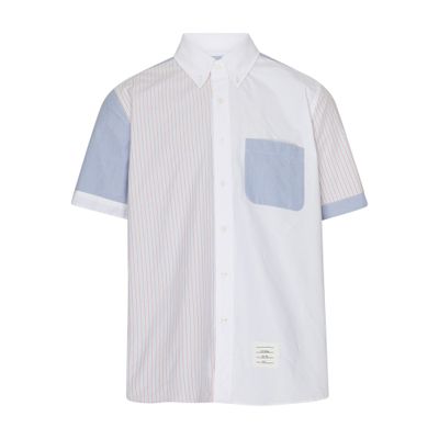 Thom Browne Funmix srtaight fit short sleeved shirt