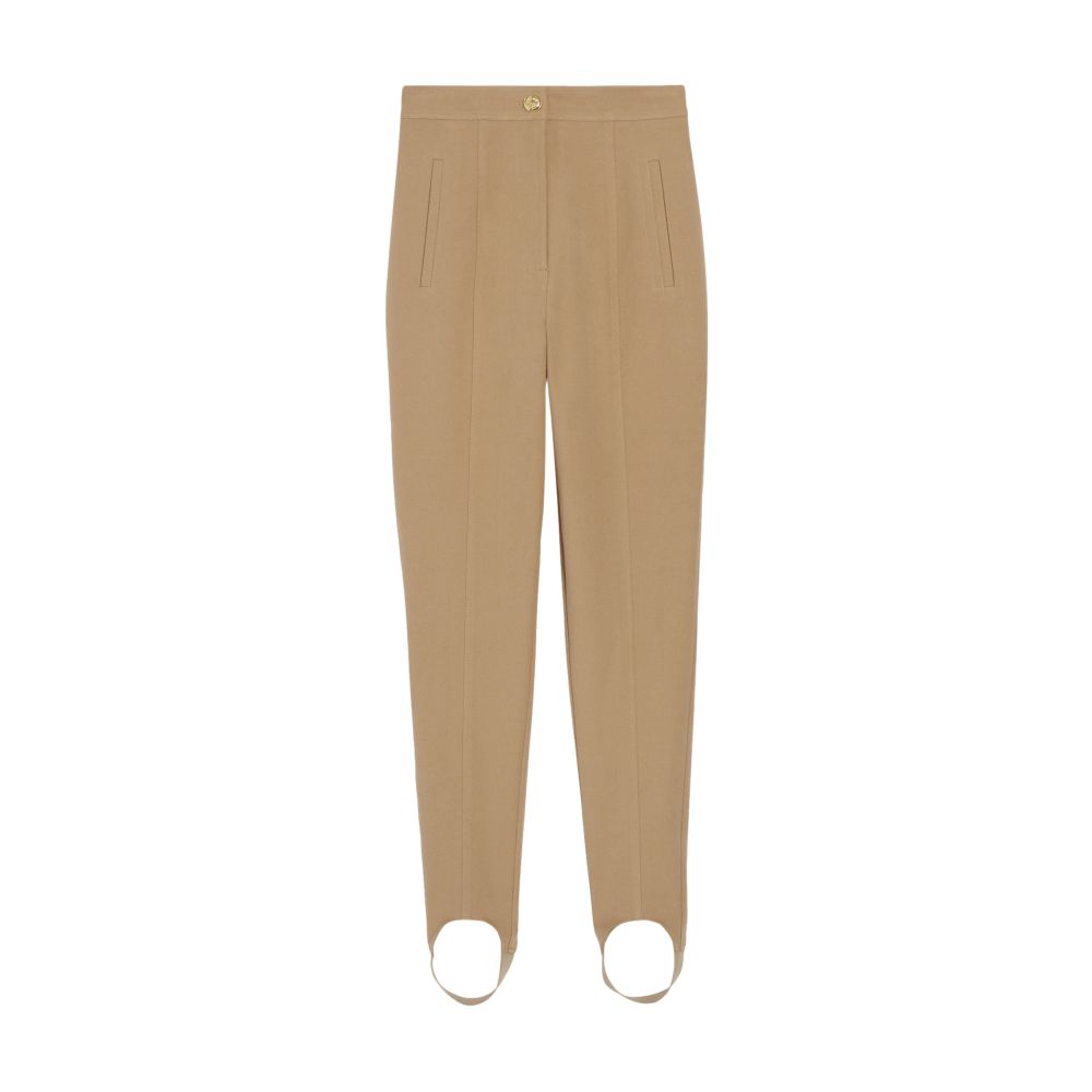  High-rise slim-fit trousers