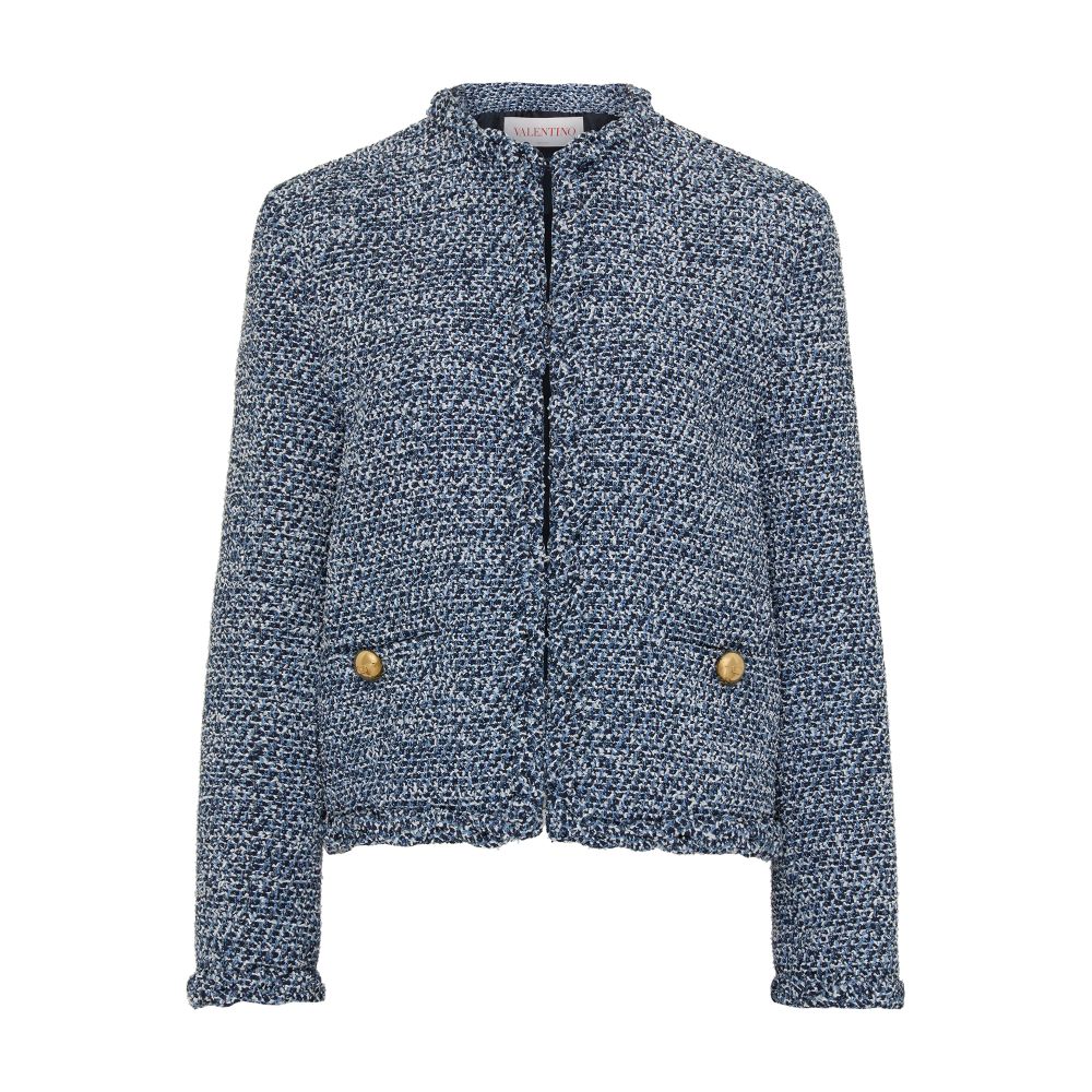 VALENTINO GARAVANI Denim tweed jacket