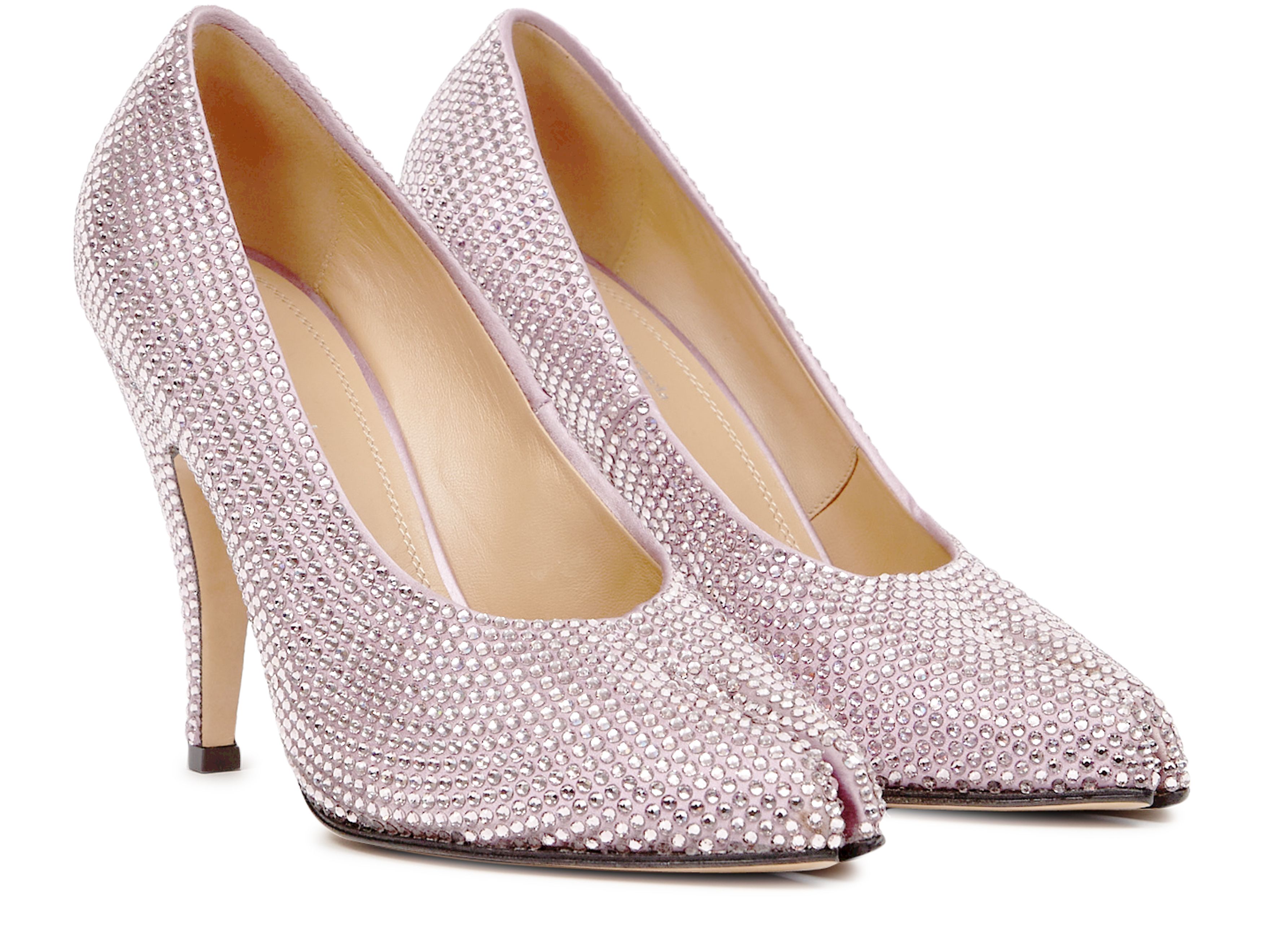 Maison Margiela Tabi rhinestone pumps