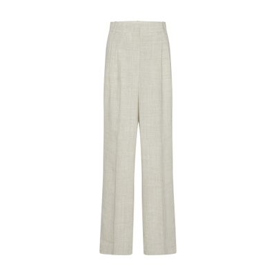 Róhe Wide leg double pleated trousers