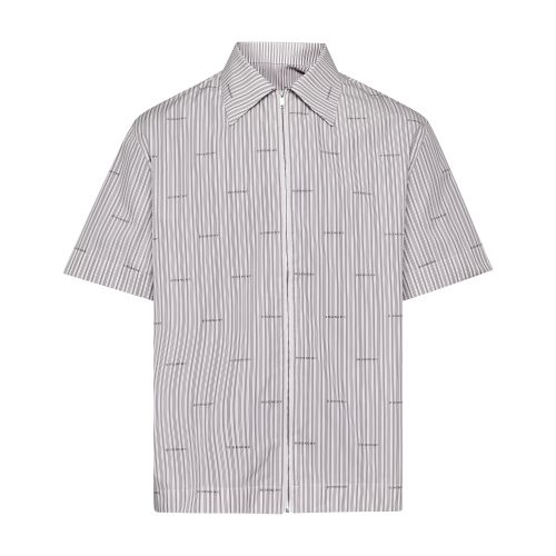 Givenchy Zipped boxy fit shirt with GIVENCHY all-over