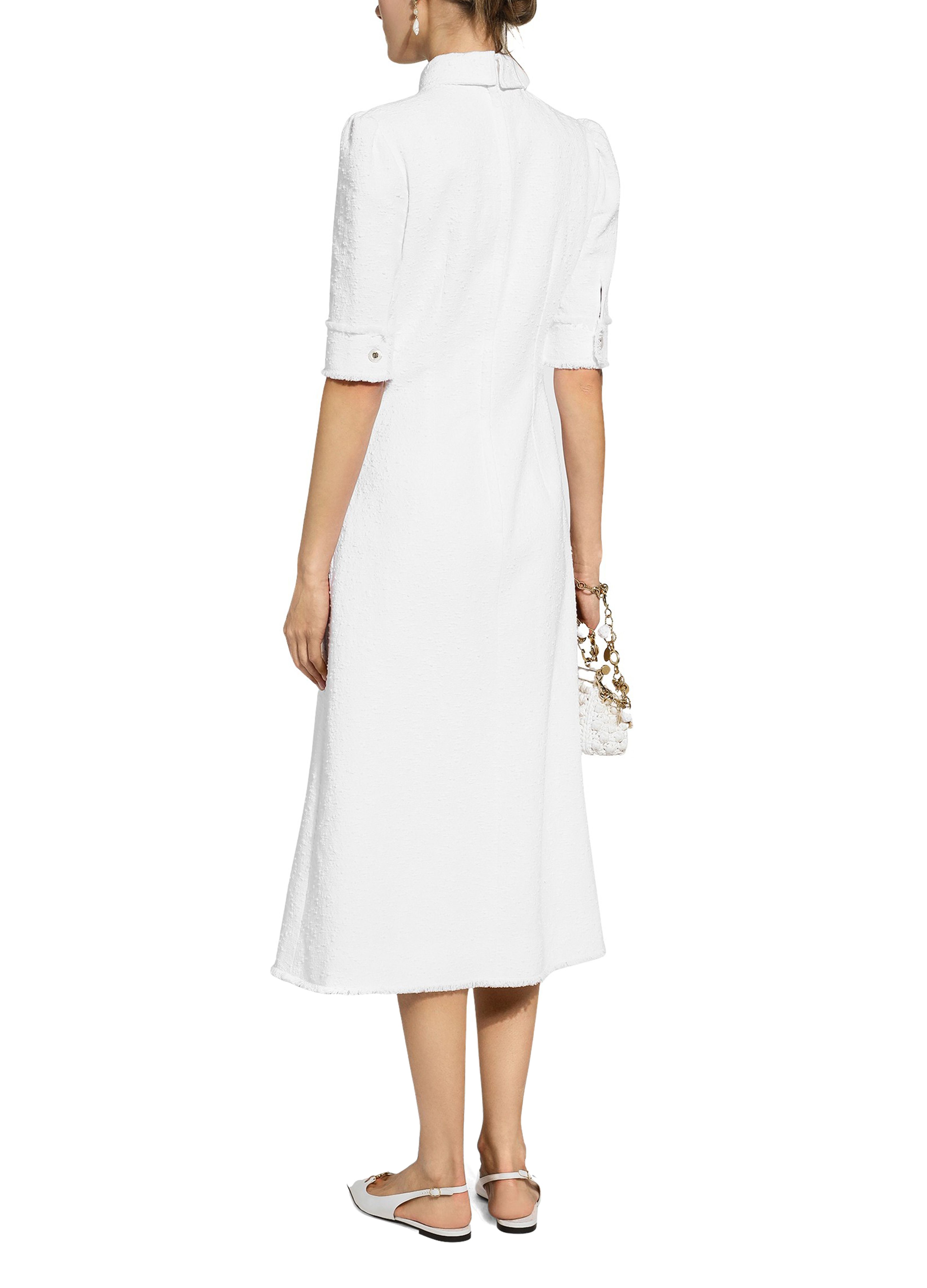 Dolce & Gabbana Raschel tweed calf-length dress