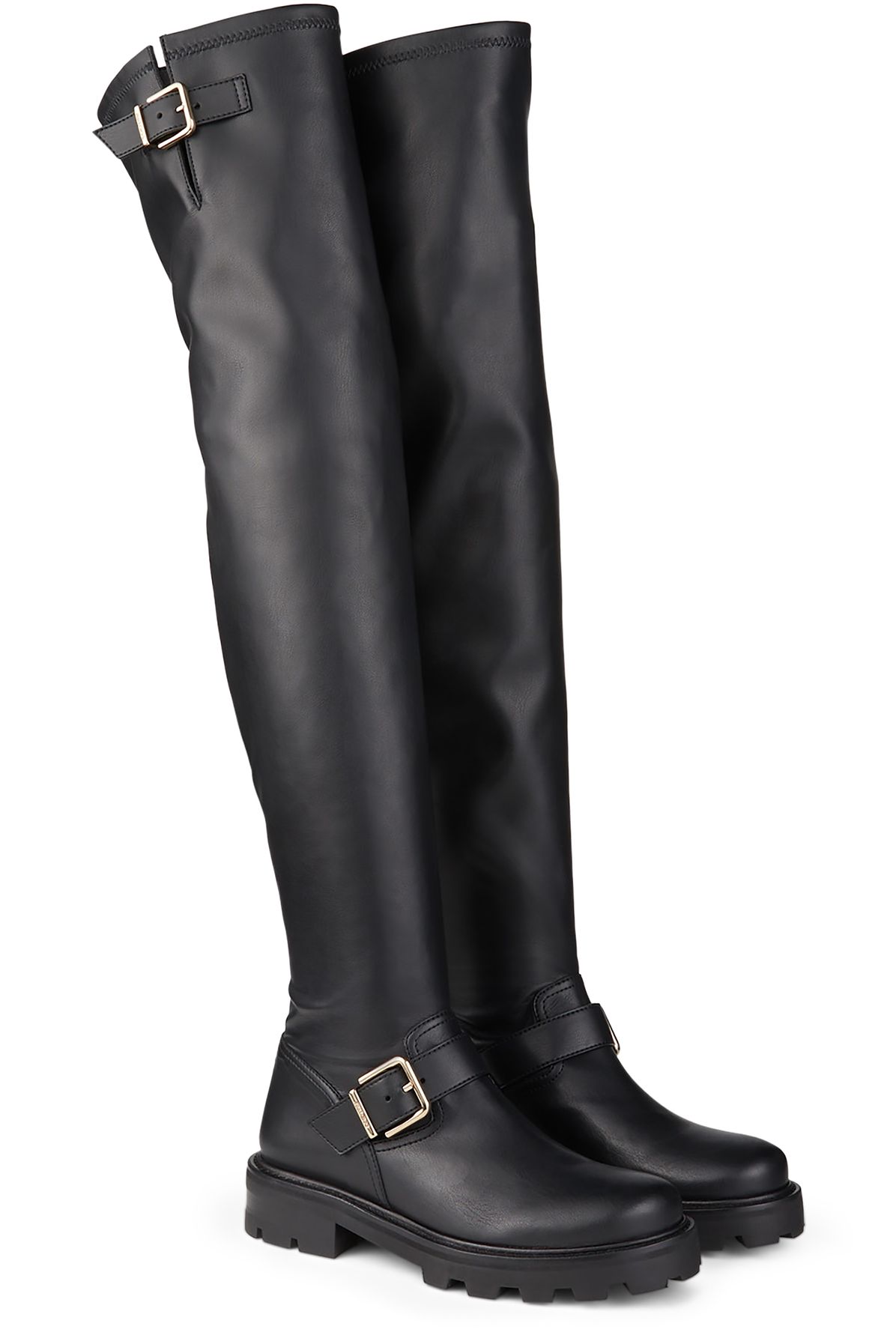 Jimmy Choo Biker II OTK Flat Knee-High Boots