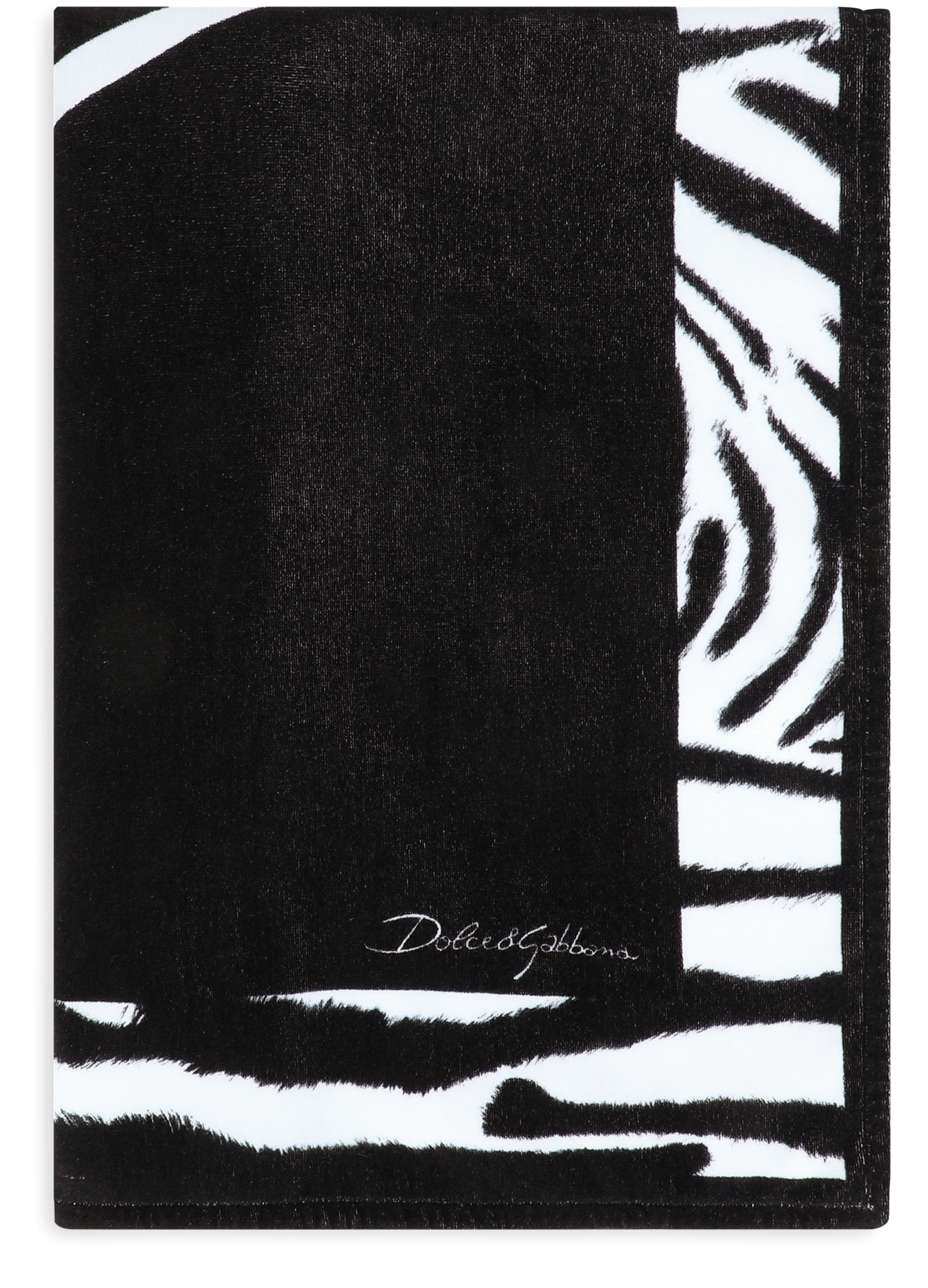 Dolce & Gabbana Zebra printed beach towel