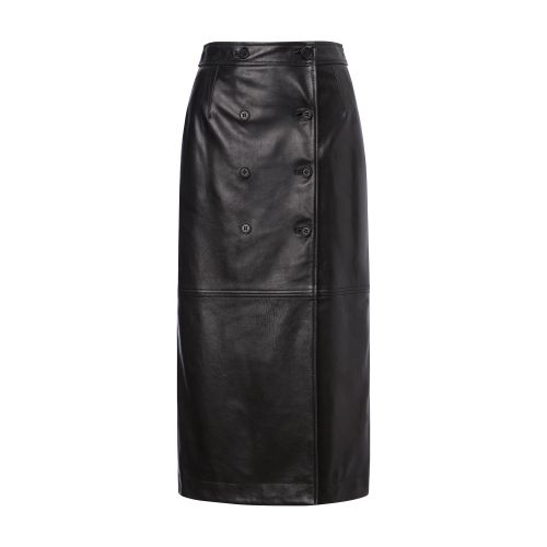 Alberta Ferretti Wrap skirt in nappa leather