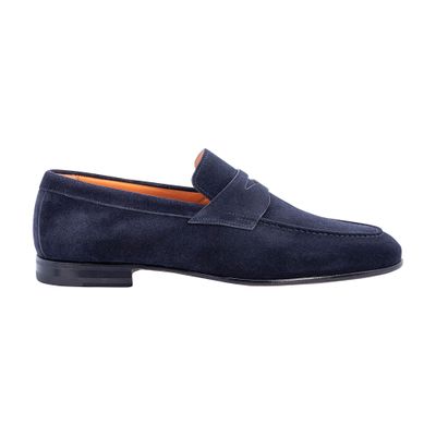 Santoni Suede Penny loafers