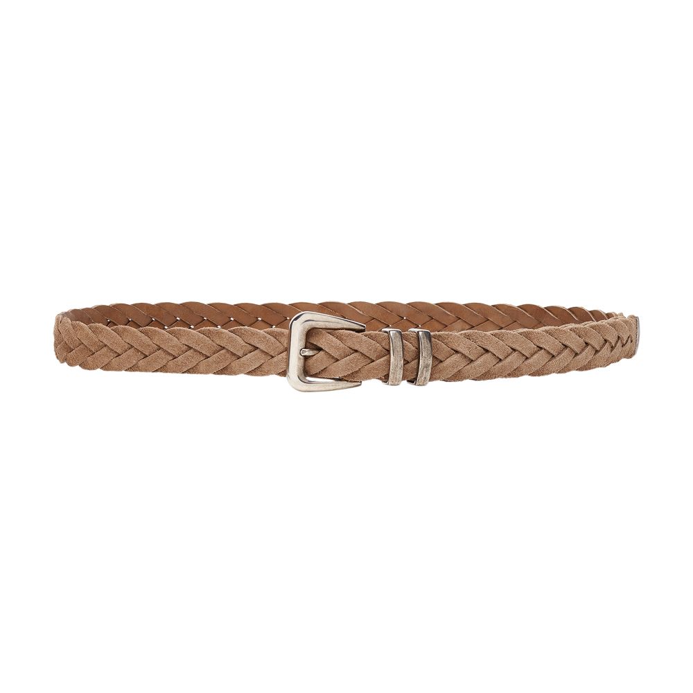 Brunello Cucinelli Suede calfskin belt