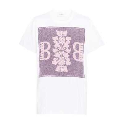 Barrie Cotton t-shirt with Barrie logo cashmere patch