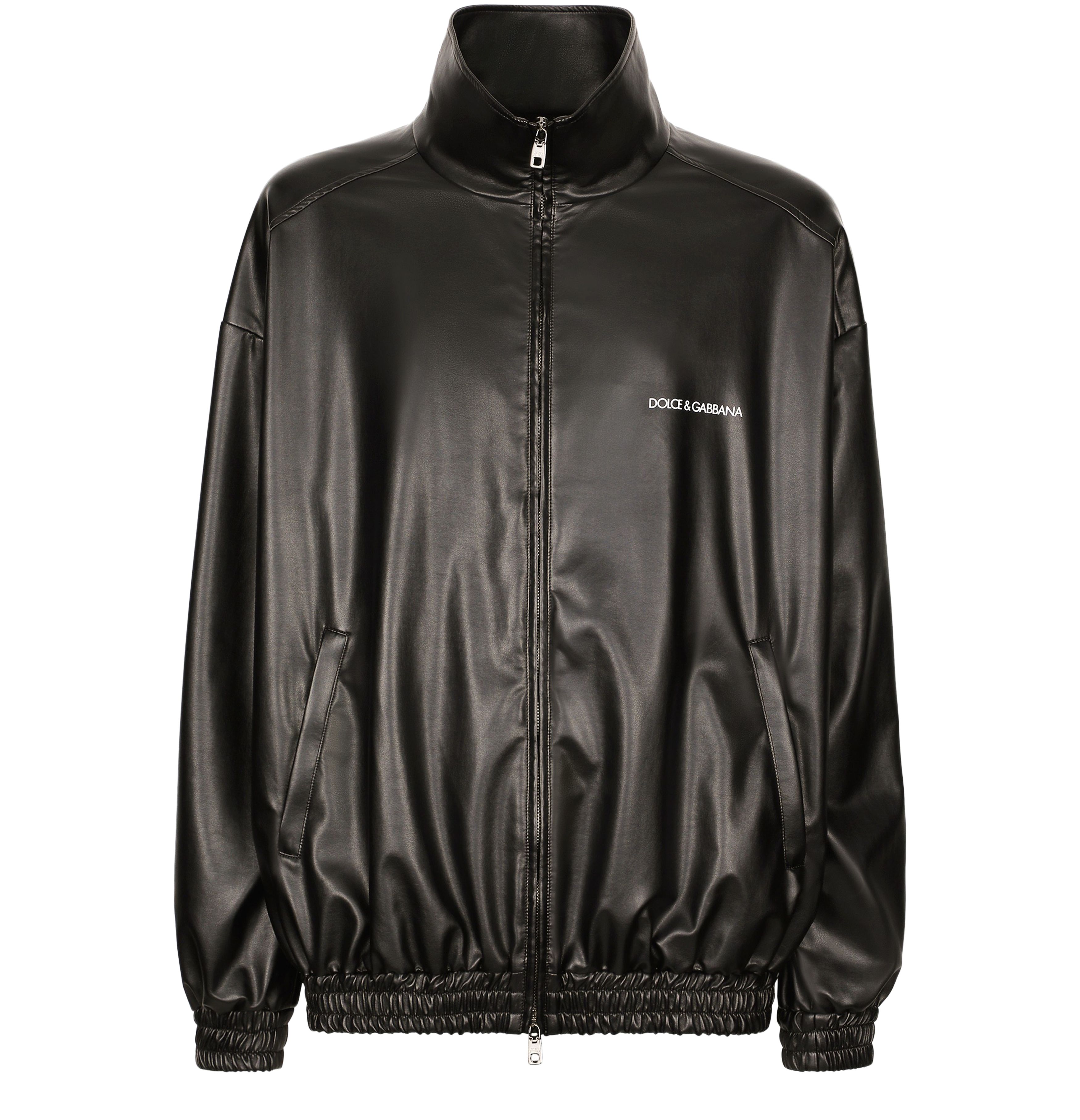 Dolce & Gabbana Faux leather bomber jacket