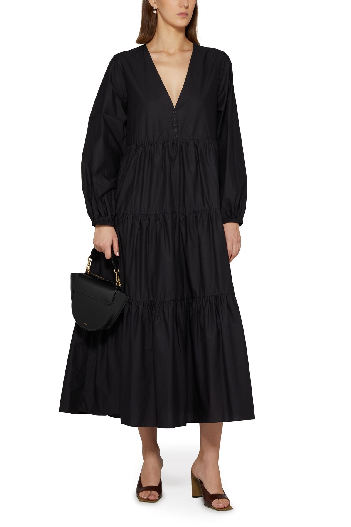 Matteau Long Sleeve Plunge Dress