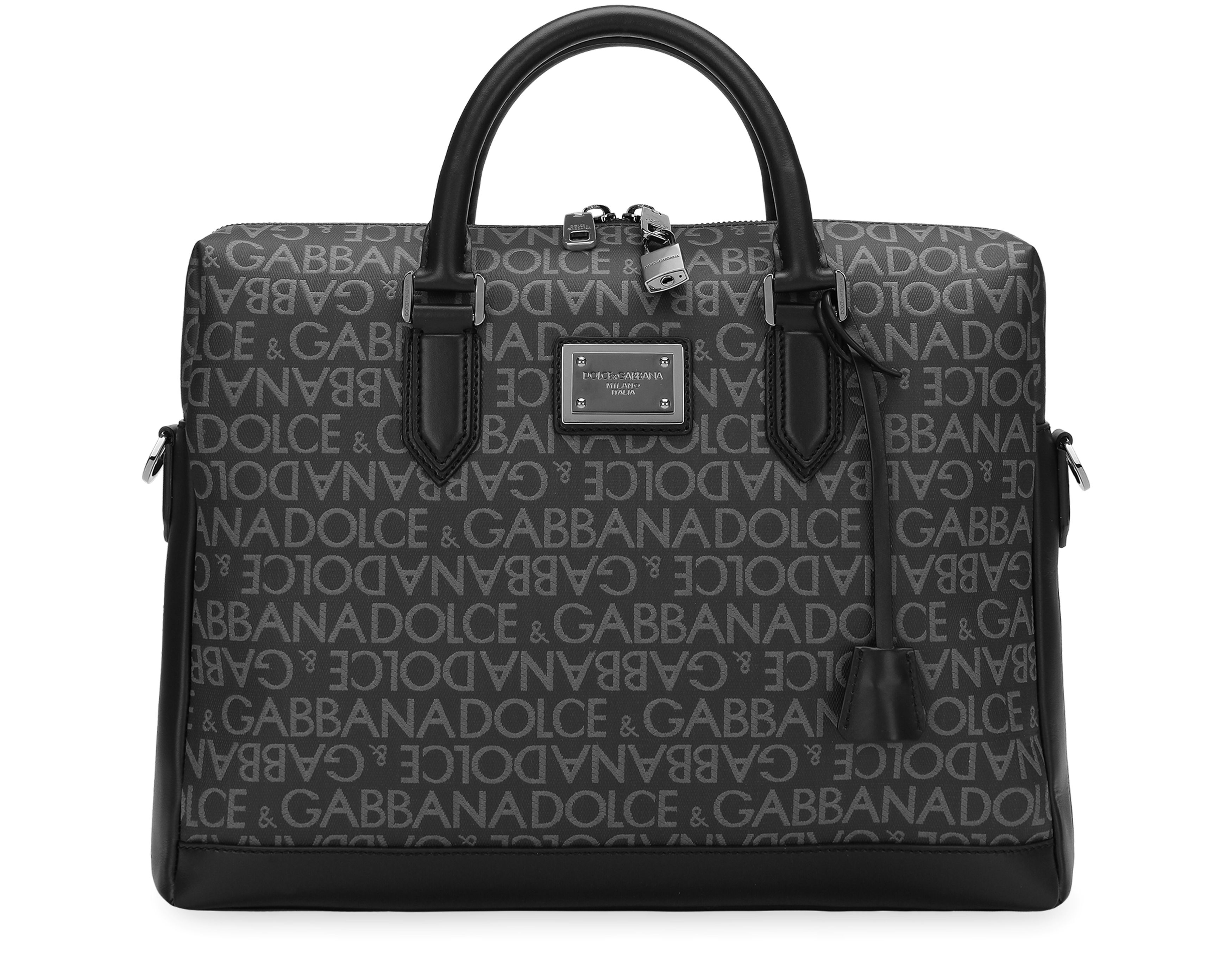 Dolce & Gabbana Coated jacquard briefcase